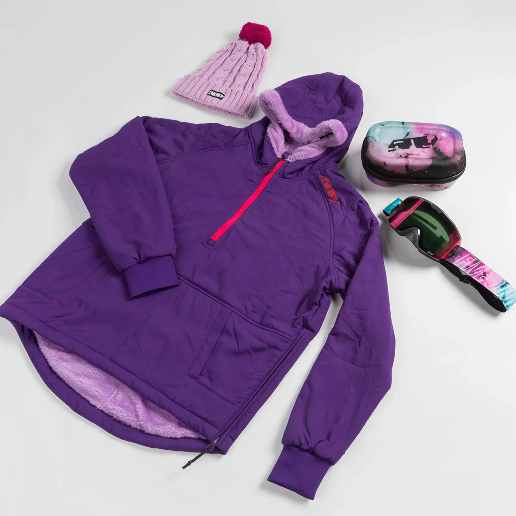 509 Aurora Quilted hoodie Purple