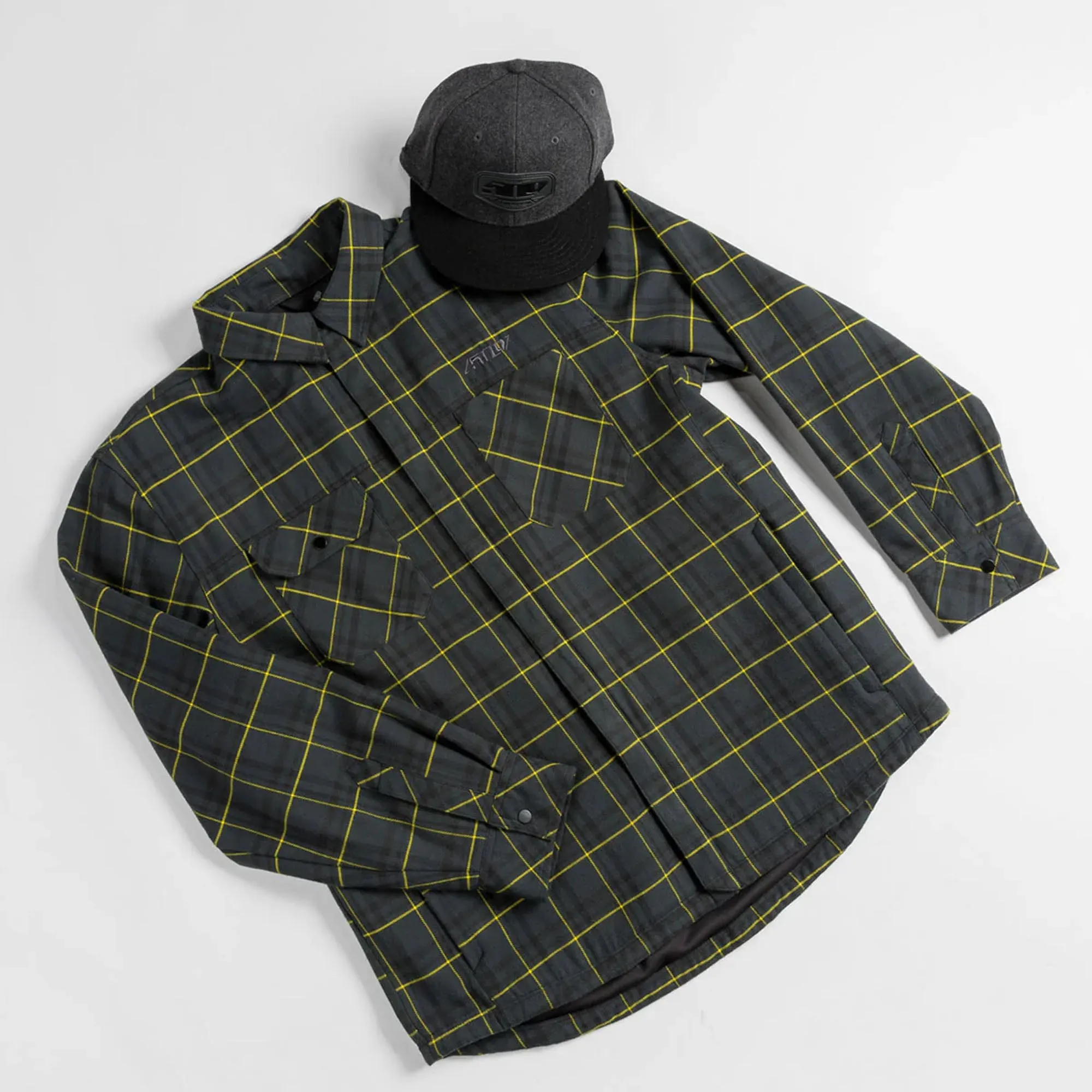 509 Flannel Shacket Button-Up Black Vis