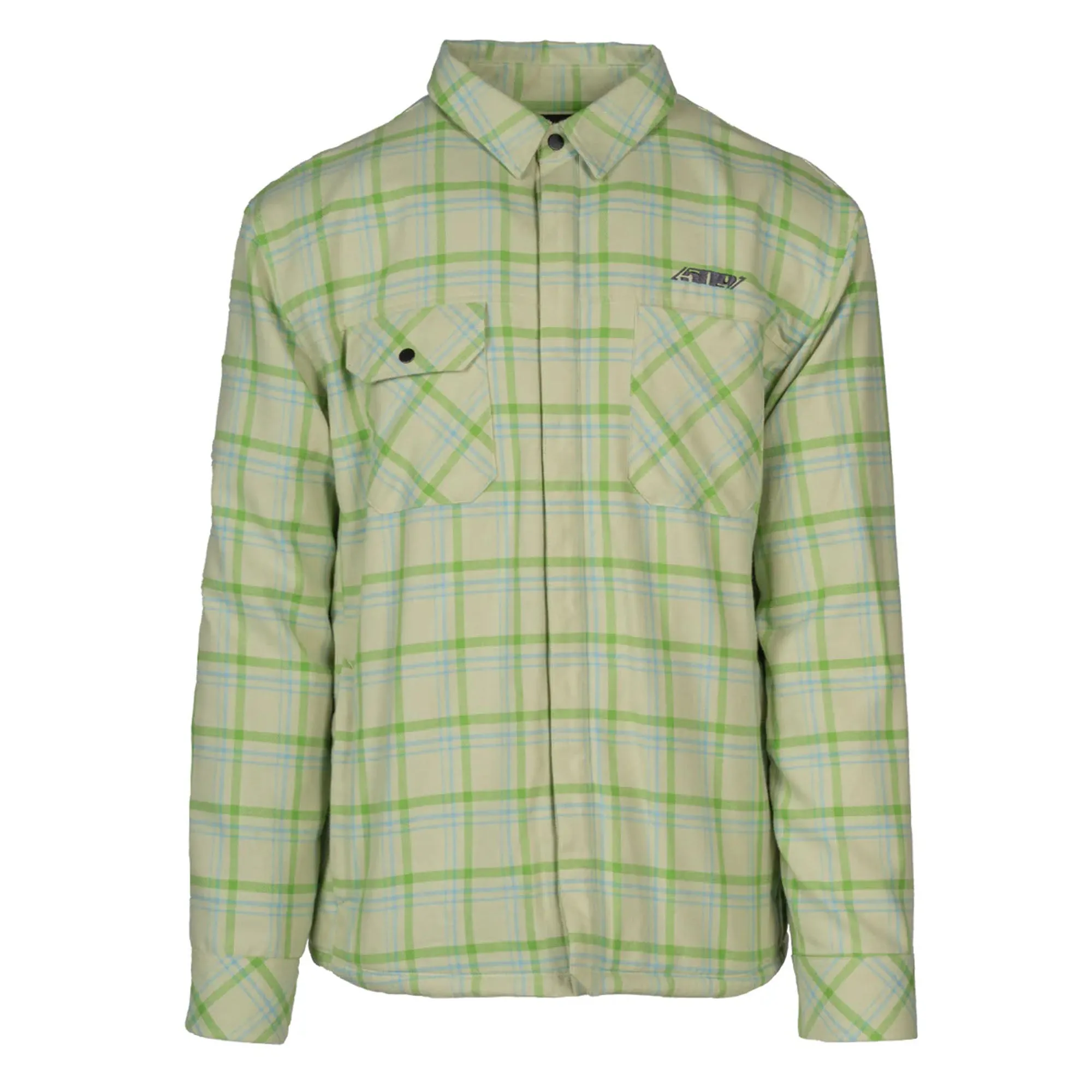 509 Flannel Shacket Button-Up Chlorophyll Green