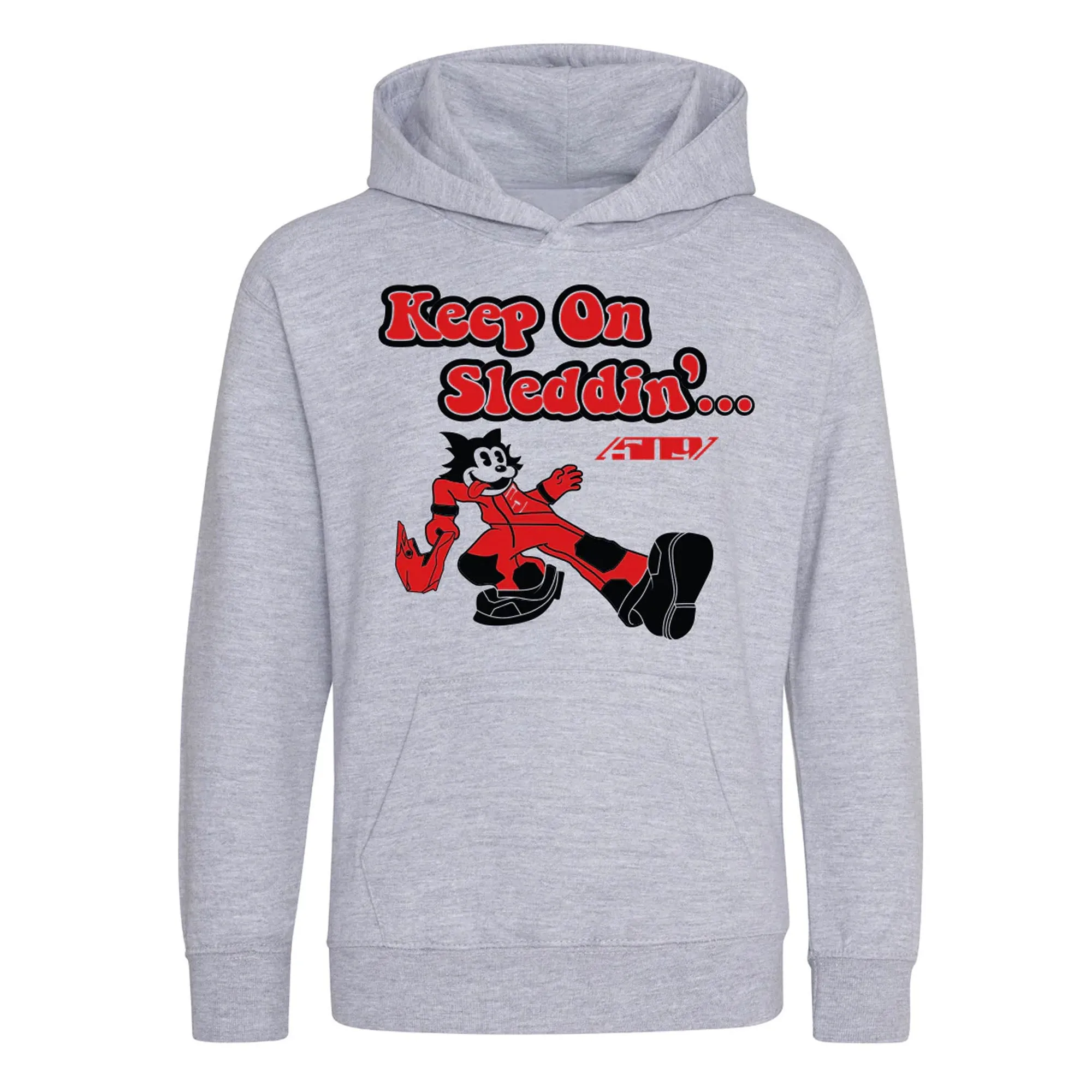 509 Youth Hoodie Keep on Sleddin' Grey