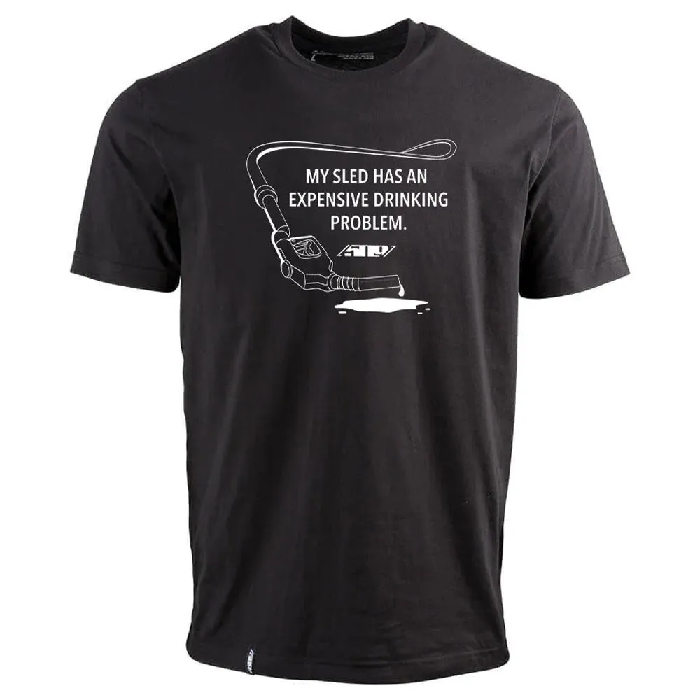 509  Youth Thirsty Sled T-Shirt Tee Soft Casual Material Blend Fit Black
