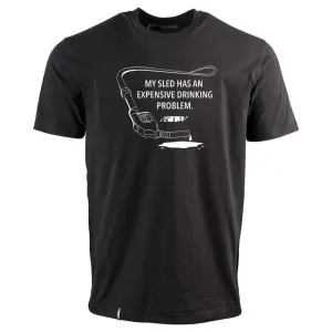 509  Youth Thirsty Sled T-Shirt Tee Soft Casual Material Blend Fit Black