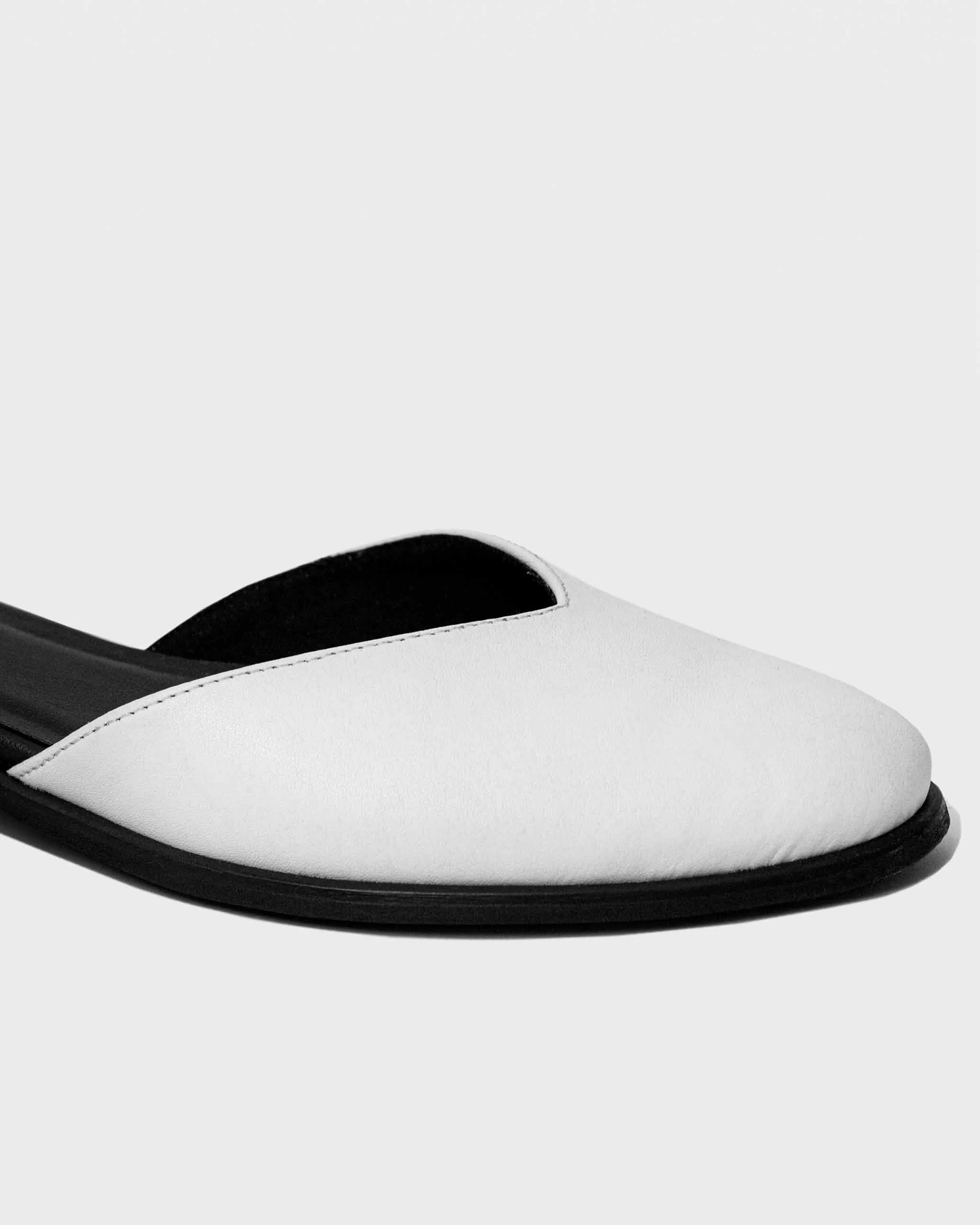 Alexa Women's Desserto? Cactus Leather Vegan Ballerina Pumps | Black & White