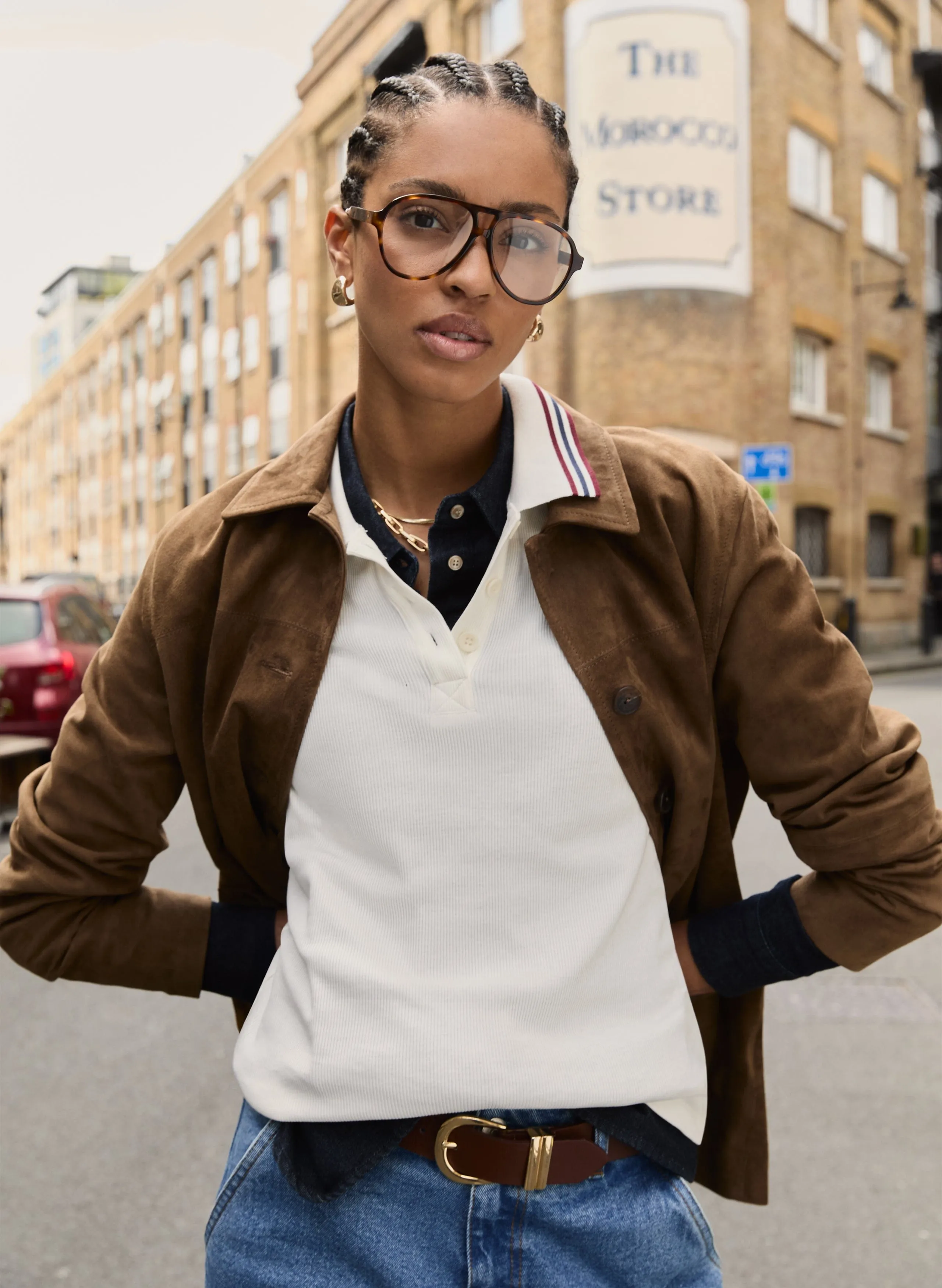 Anil?Organic Cotton Polo Top | Cream