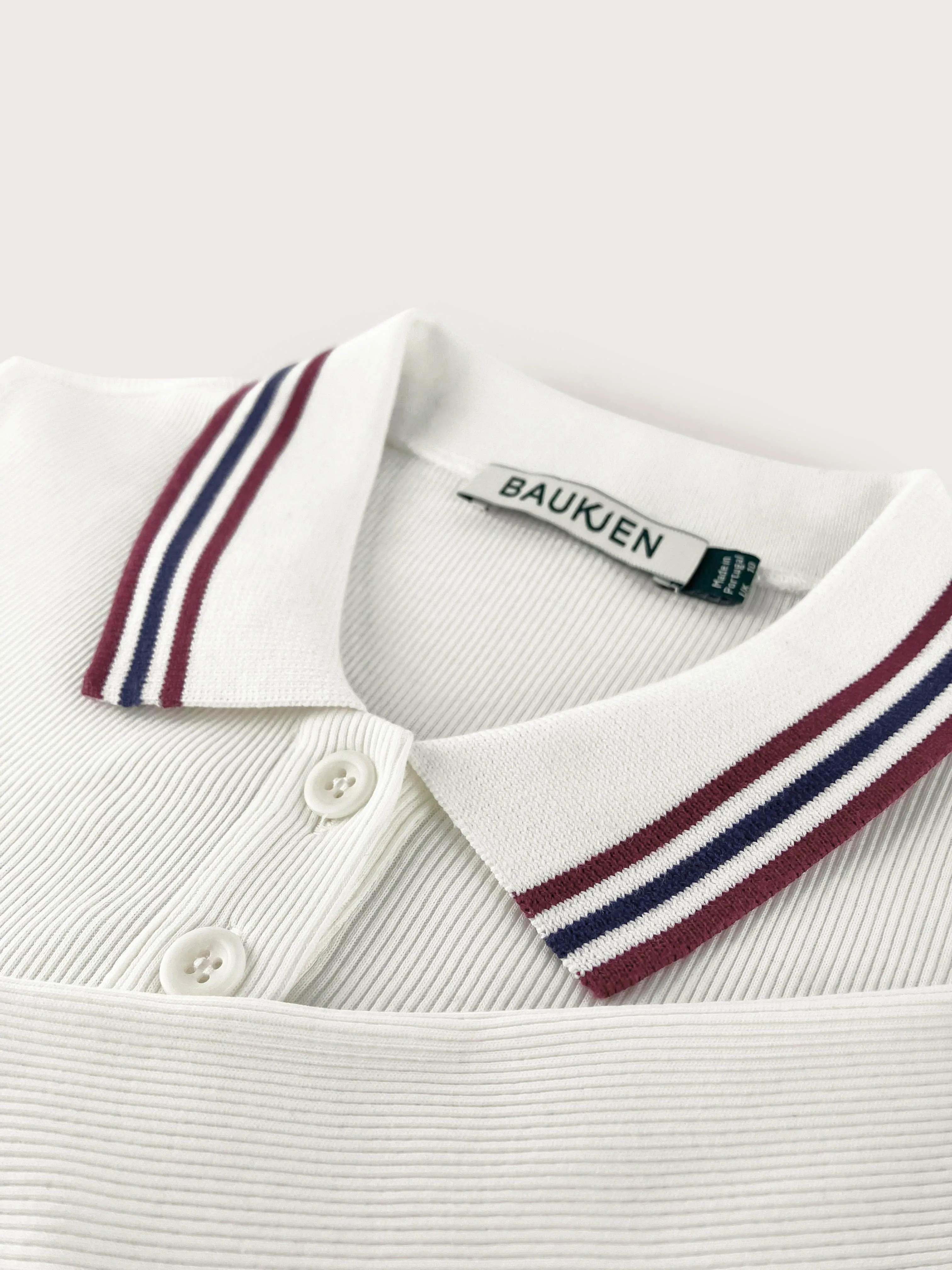 Anil?Organic Cotton Polo Top | Cream