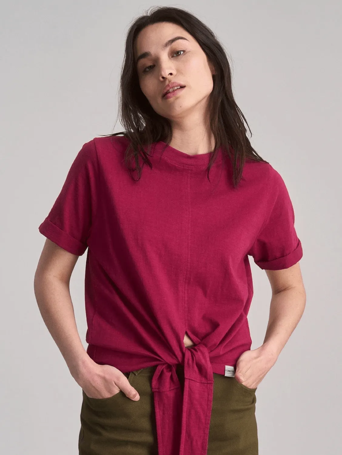 Anisa Women's Organic Cotton Top | Berry