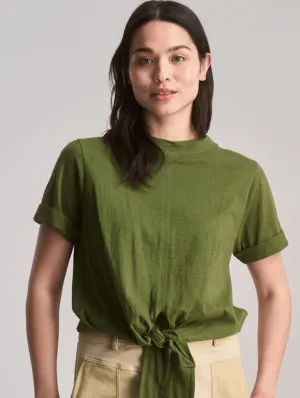 Anisa Women's Organic Cotton Top | Green