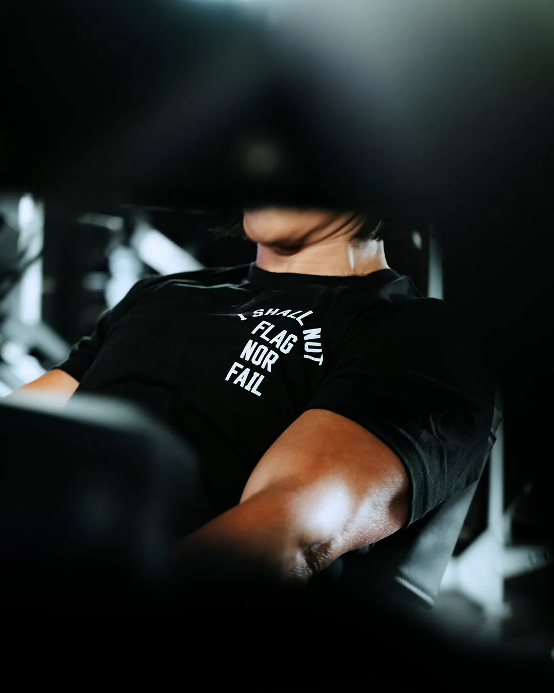 ANTHEM TEE- BLACK/WHITE