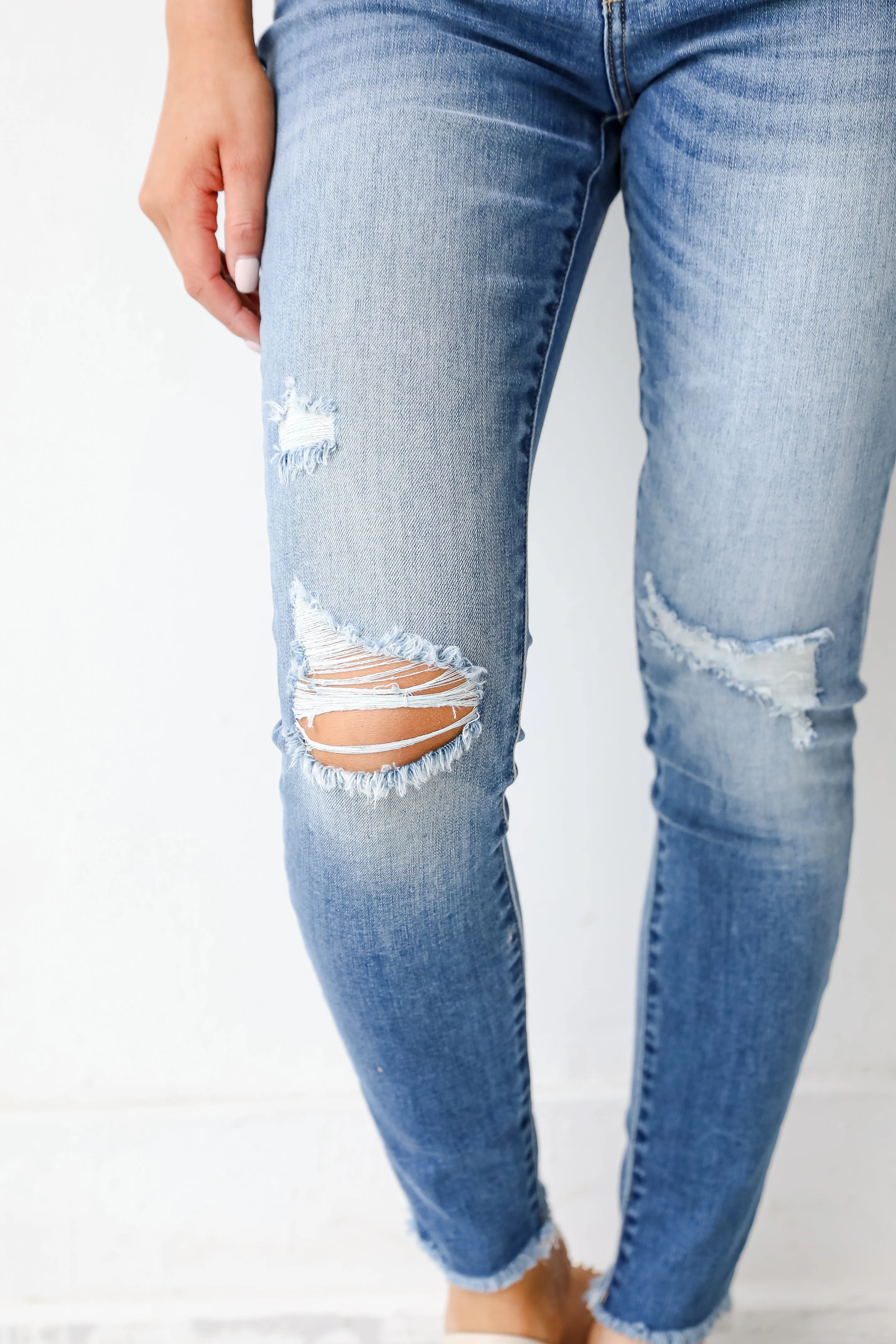 Aubrey Distressed Skinny Jeans