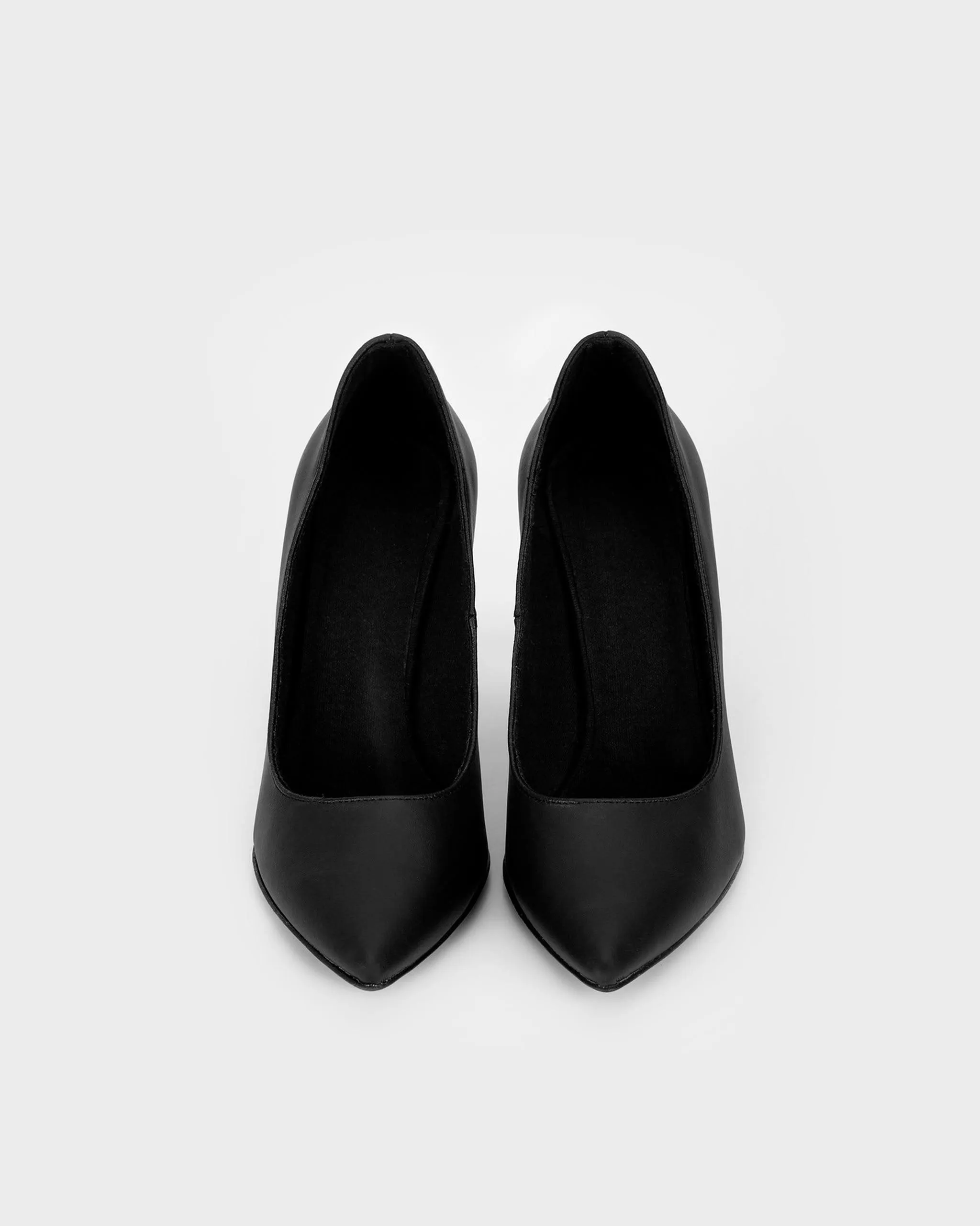 Blacky Chic Women's Desserto? Cactus Leather Vegan Stilettos | Black