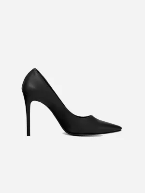 Blacky Chic Women's Desserto? Cactus Leather Vegan Stilettos | Black