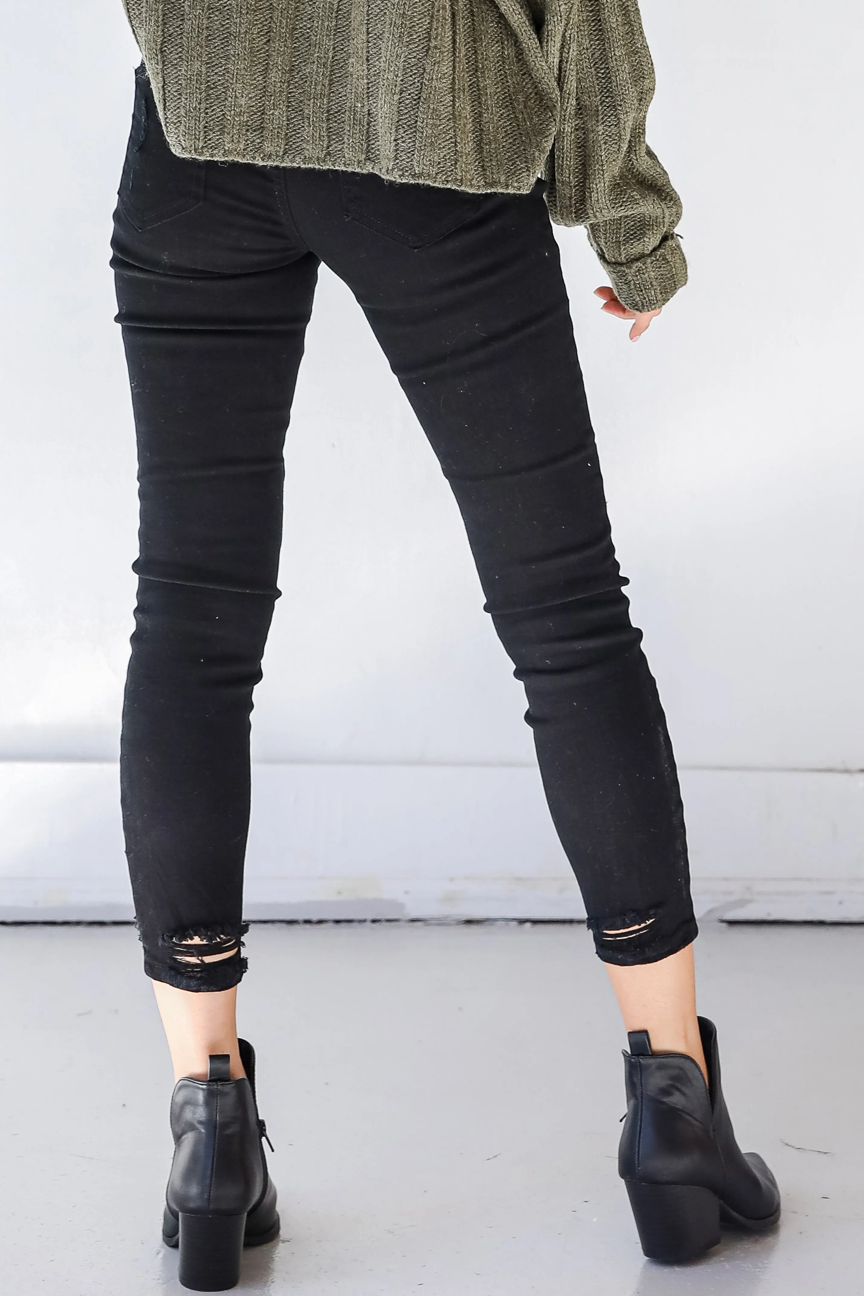 Blake Distressed Black Skinny Jeans