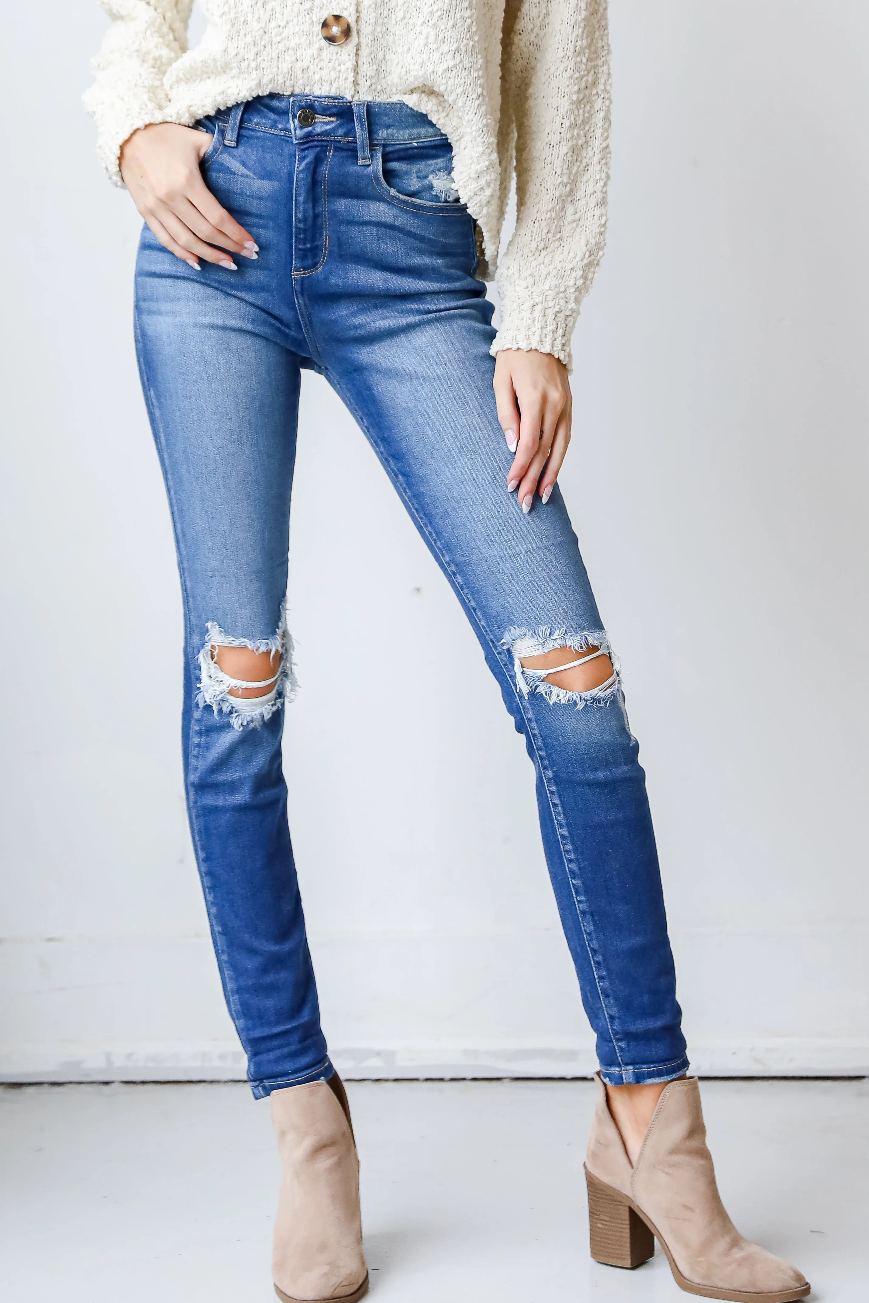 Bridget Distressed Skinny Jeans