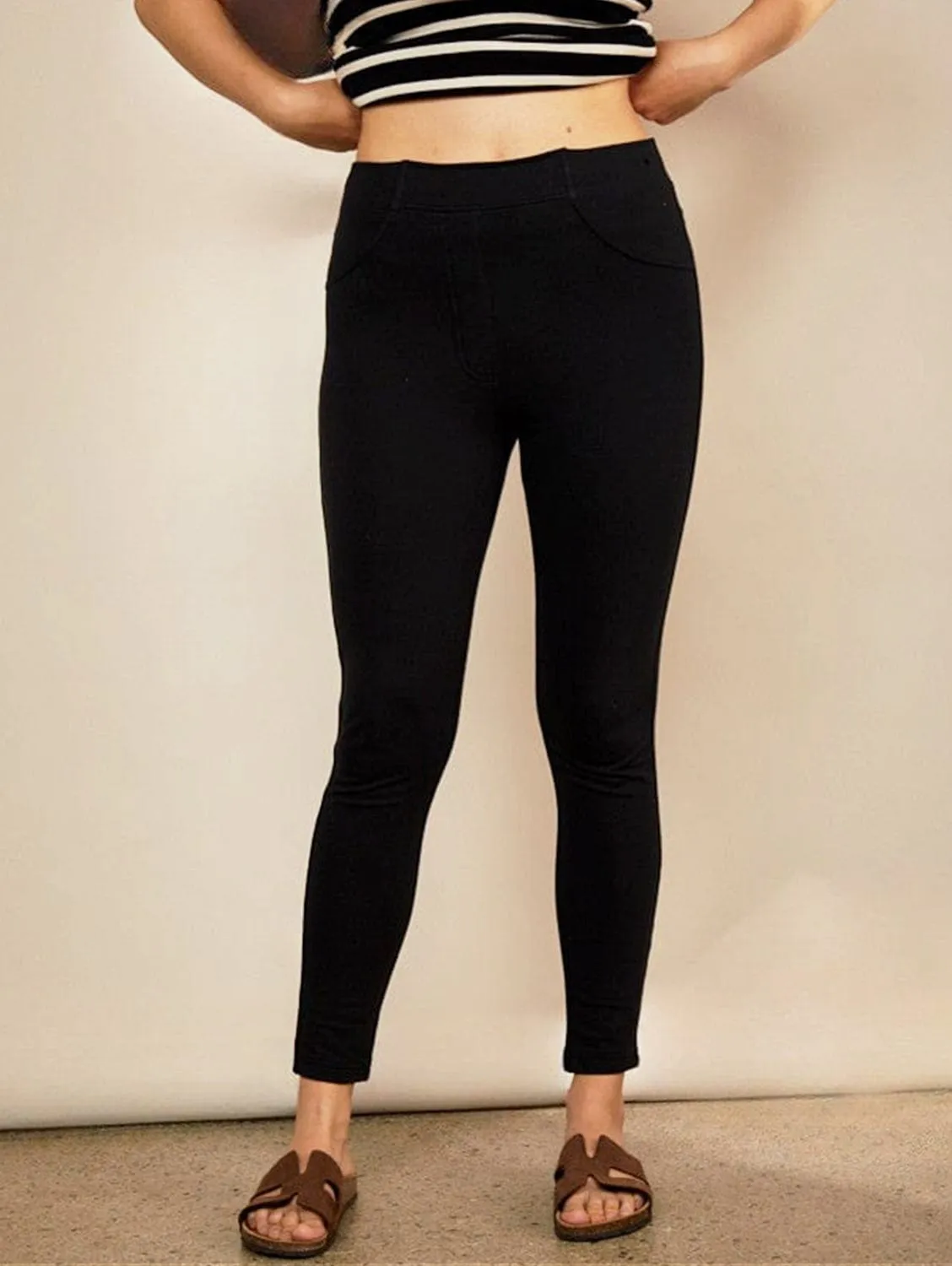 Bshirt Organic Cotton Post Natal Leggings | Ash Black