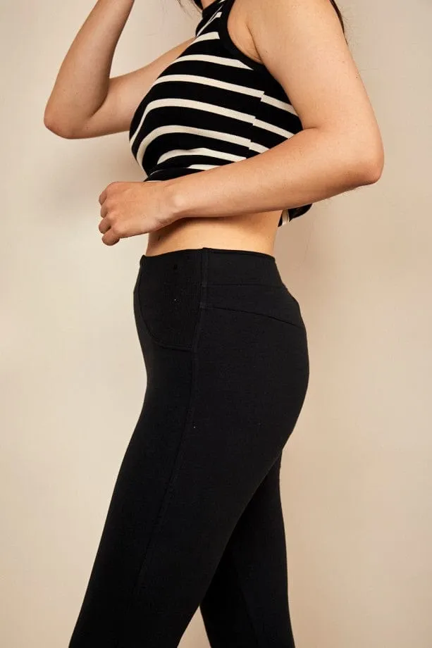 Bshirt Organic Cotton Post Natal Leggings | Ash Black