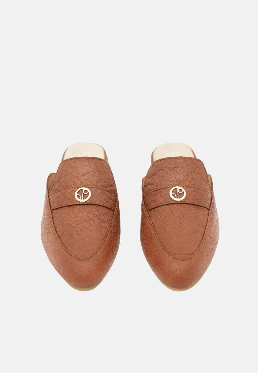 Cairo Pinatex? Vegan Leather Mules | Cinnamon
