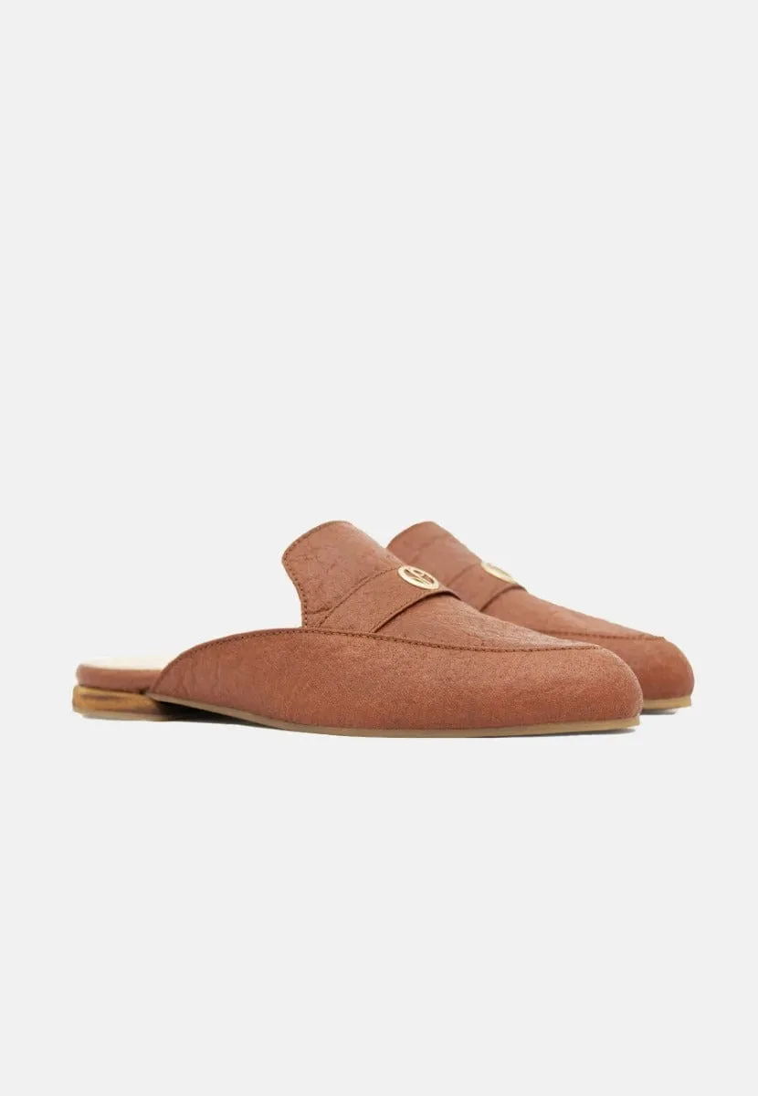 Cairo Pinatex? Vegan Leather Mules | Cinnamon