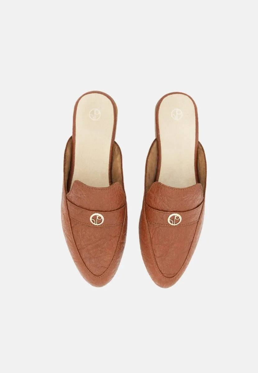 Cairo Pinatex? Vegan Leather Mules | Cinnamon