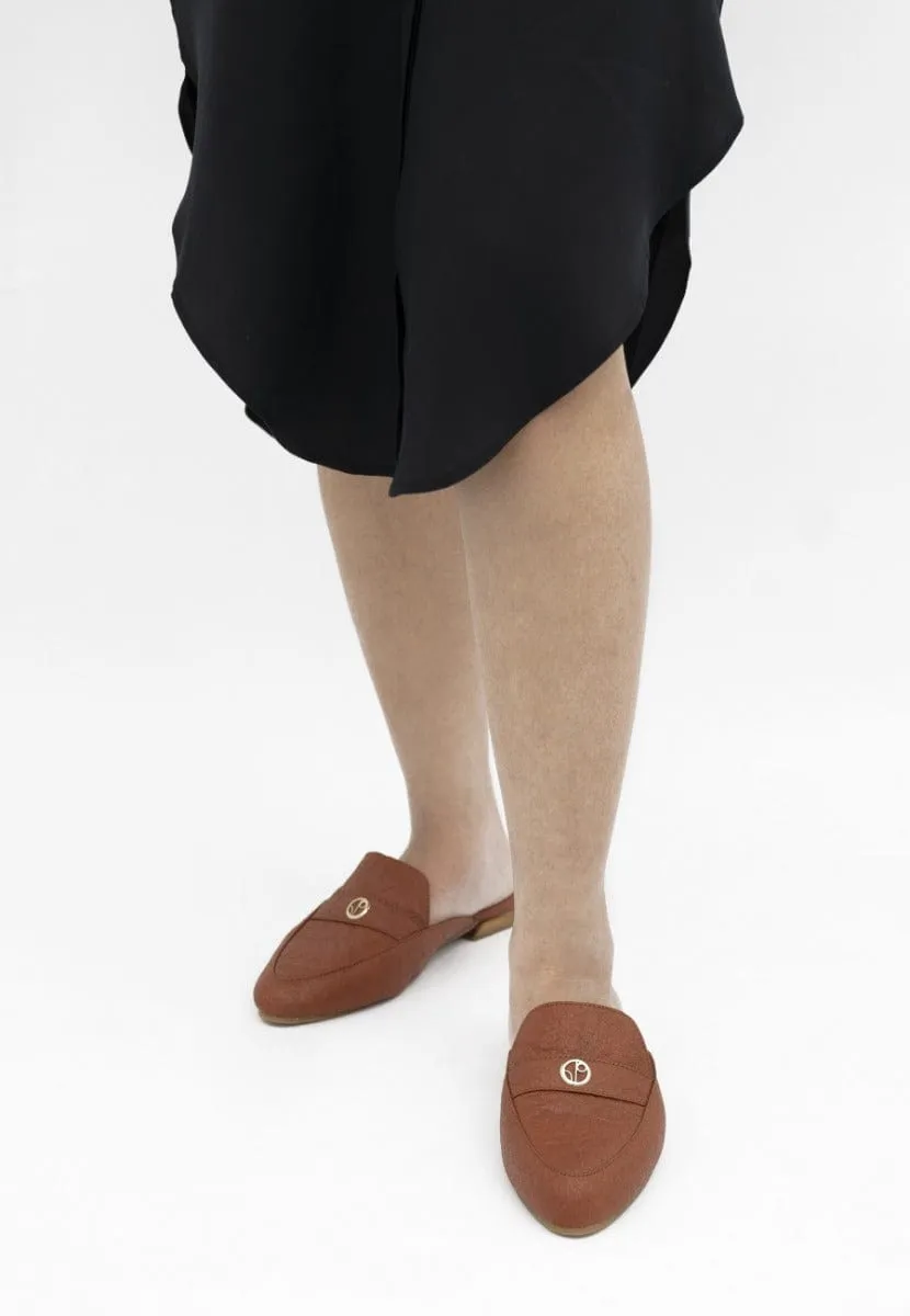 Cairo Pinatex? Vegan Leather Mules | Cinnamon
