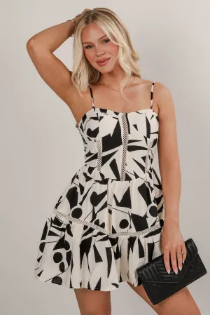 Captivating Personality Ivory Mini Dress