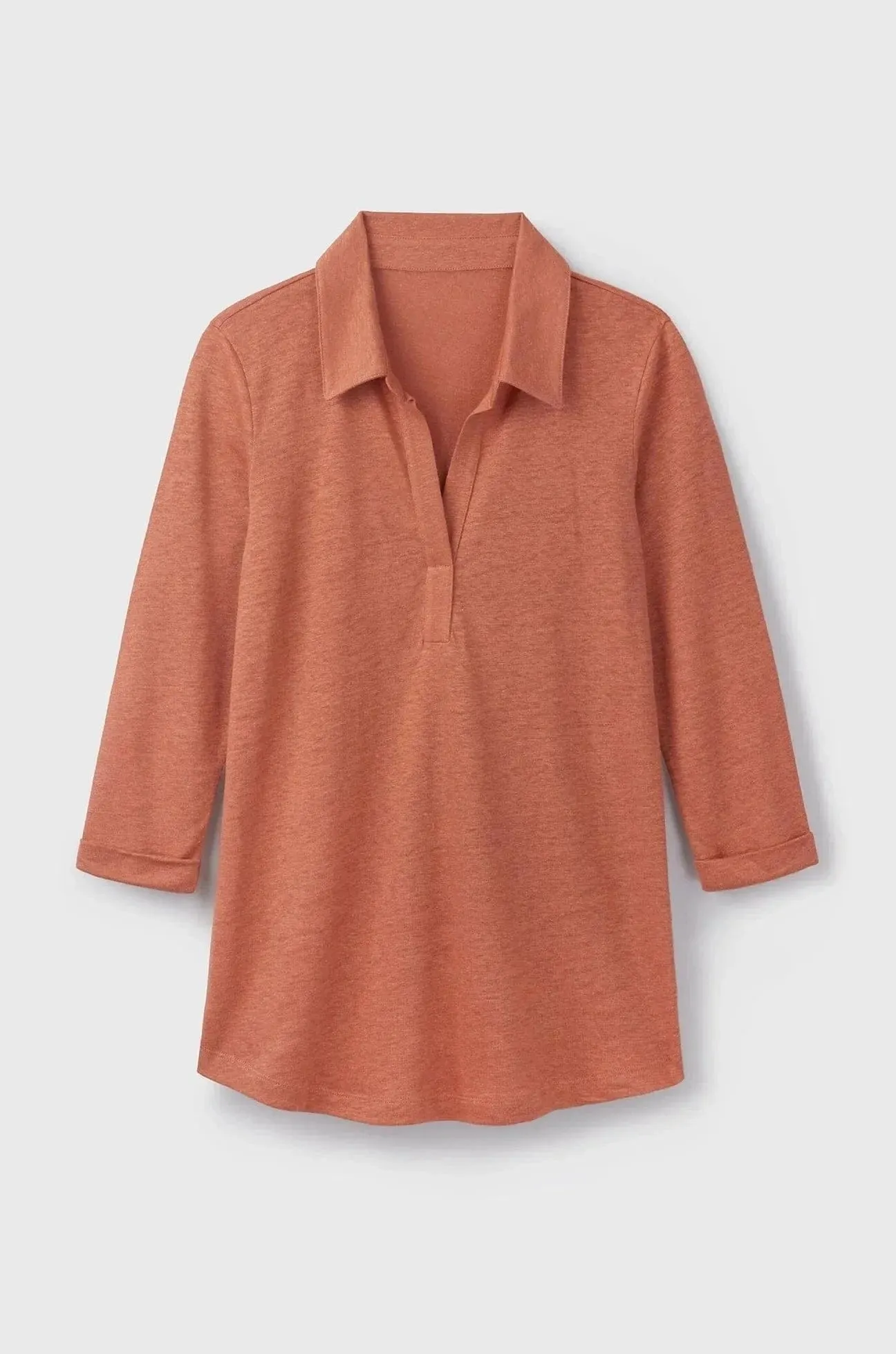 Collared Linen T-Shirt | Multiple Colours