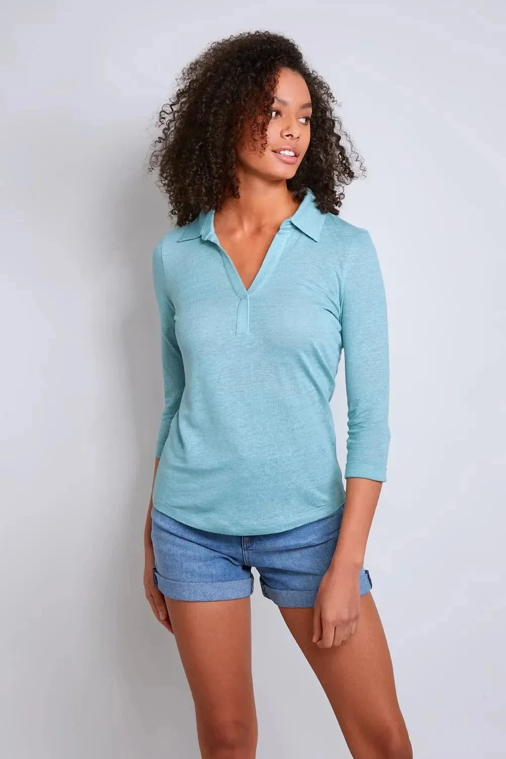 Collared Linen T-Shirt | Multiple Colours