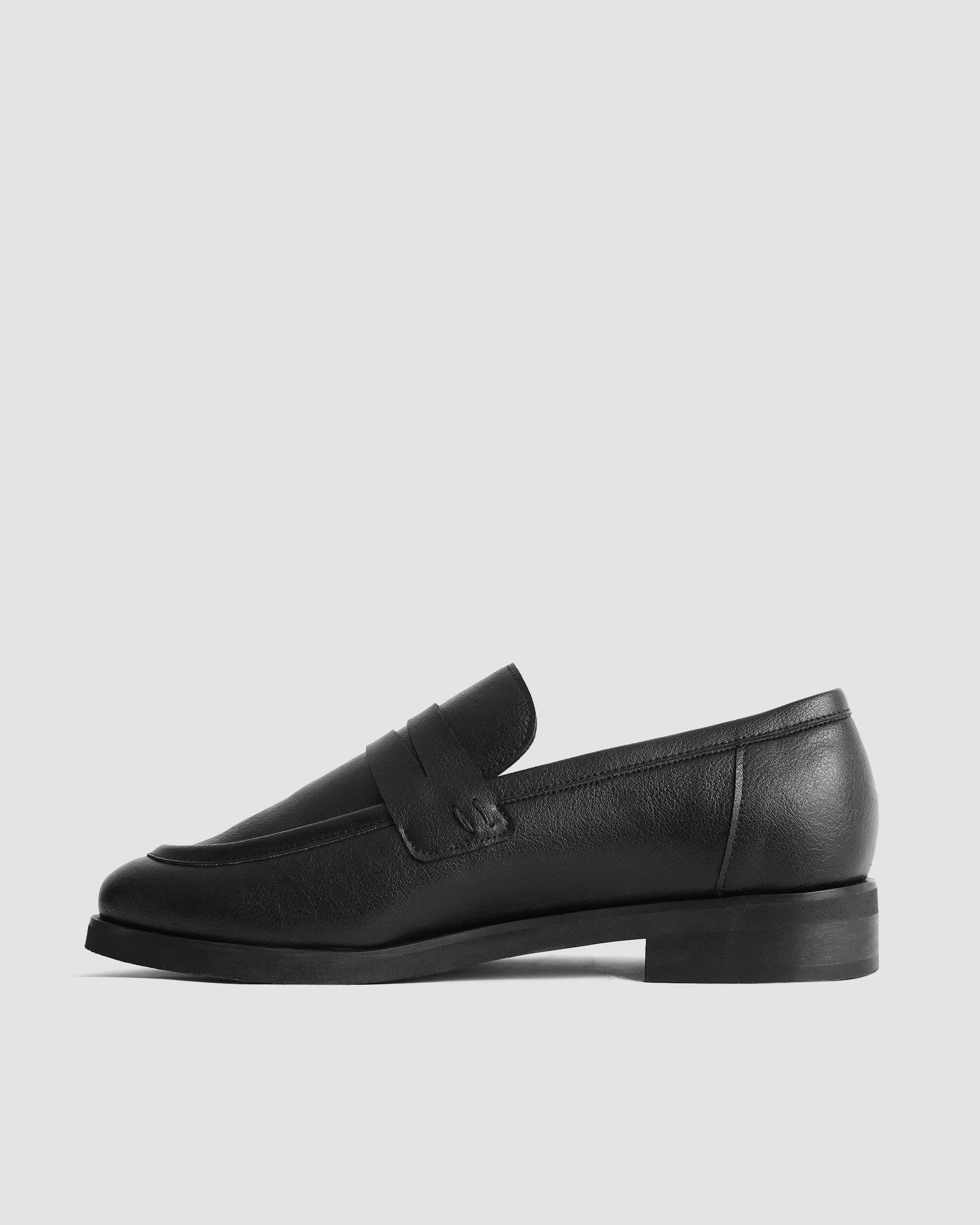 Dakota Women's Vegea? Grape Leather Loafers | Black