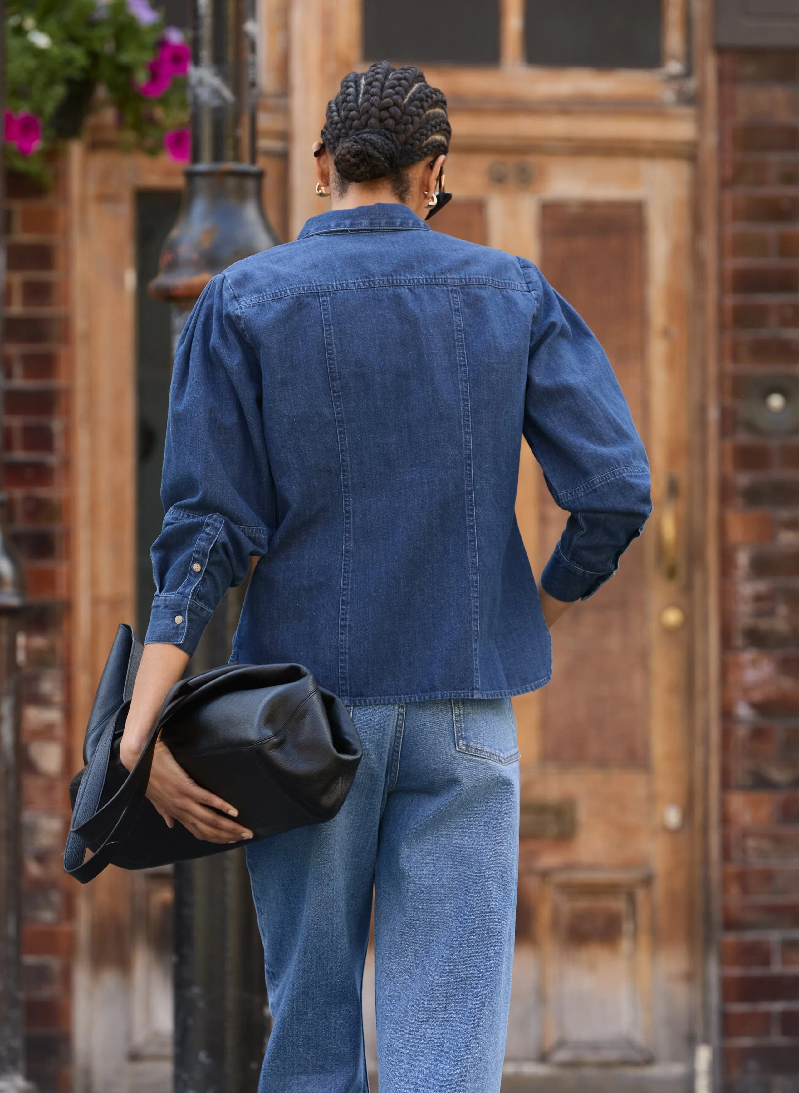 Damaris Organic Denim Shirt | Mid Indigo