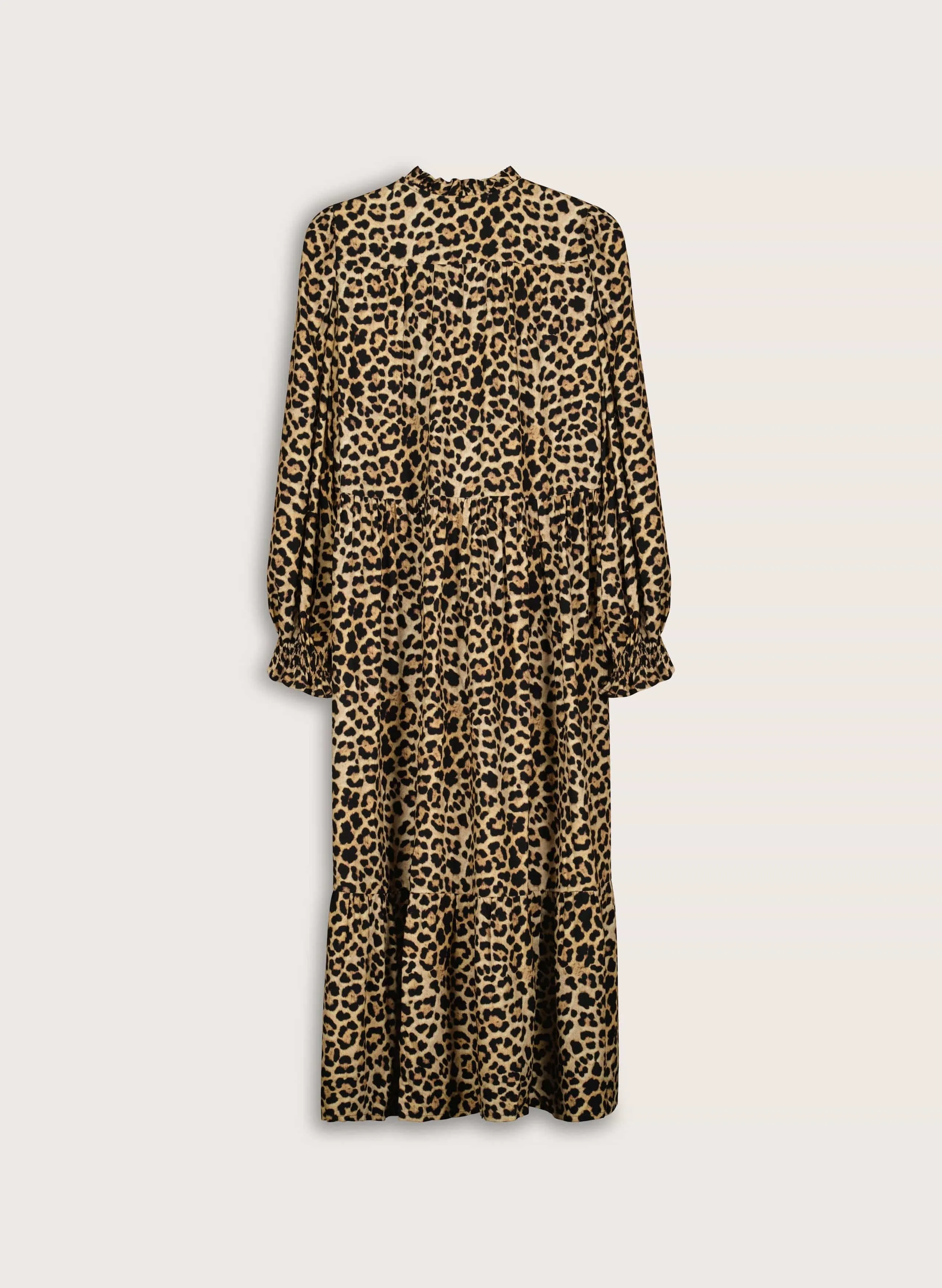 Daryn Printed?Midi Dress | Cognac Leopard