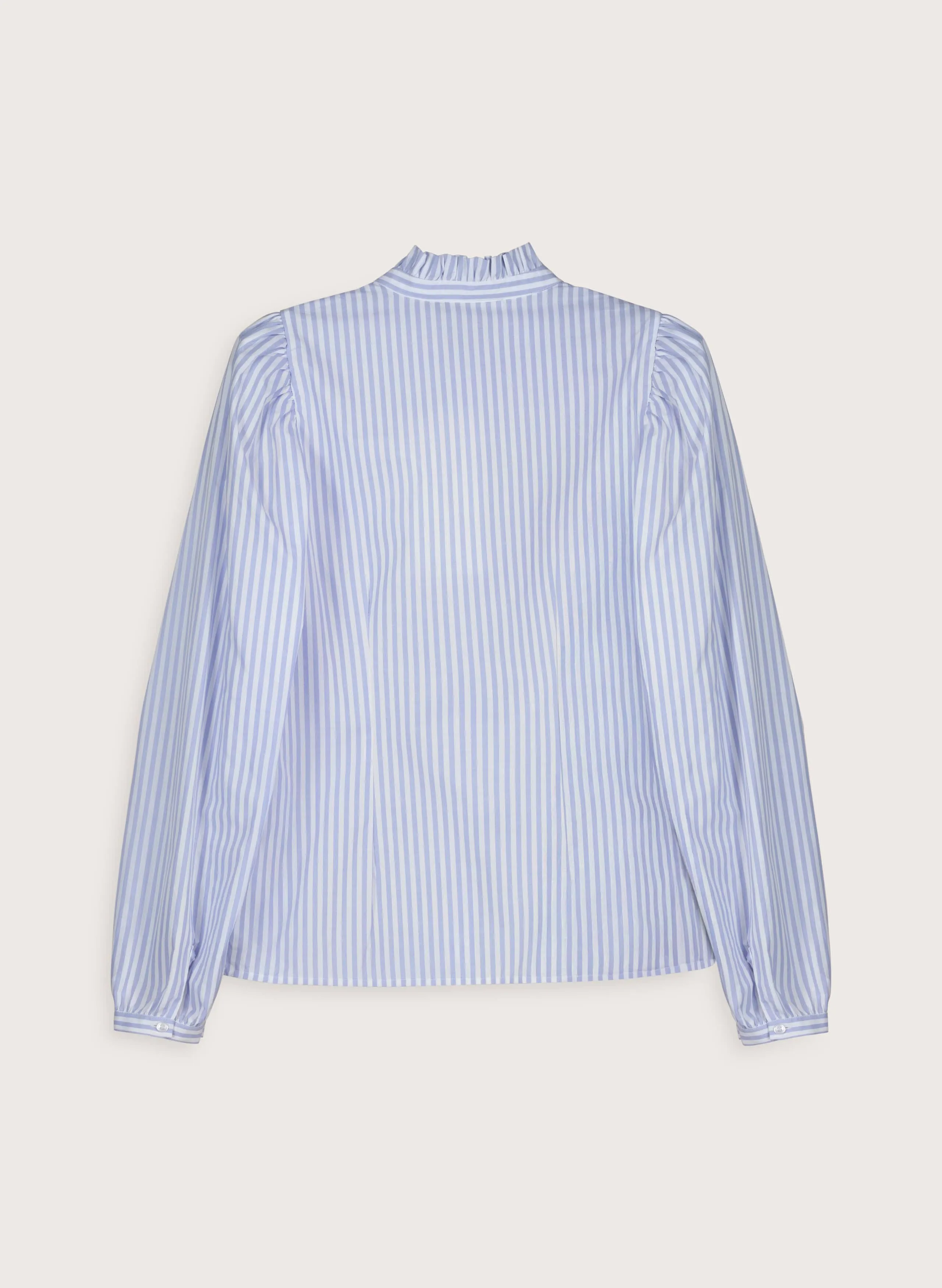 Debbie Organic Cotton?Stripe Blouse | Blue & White Stripe