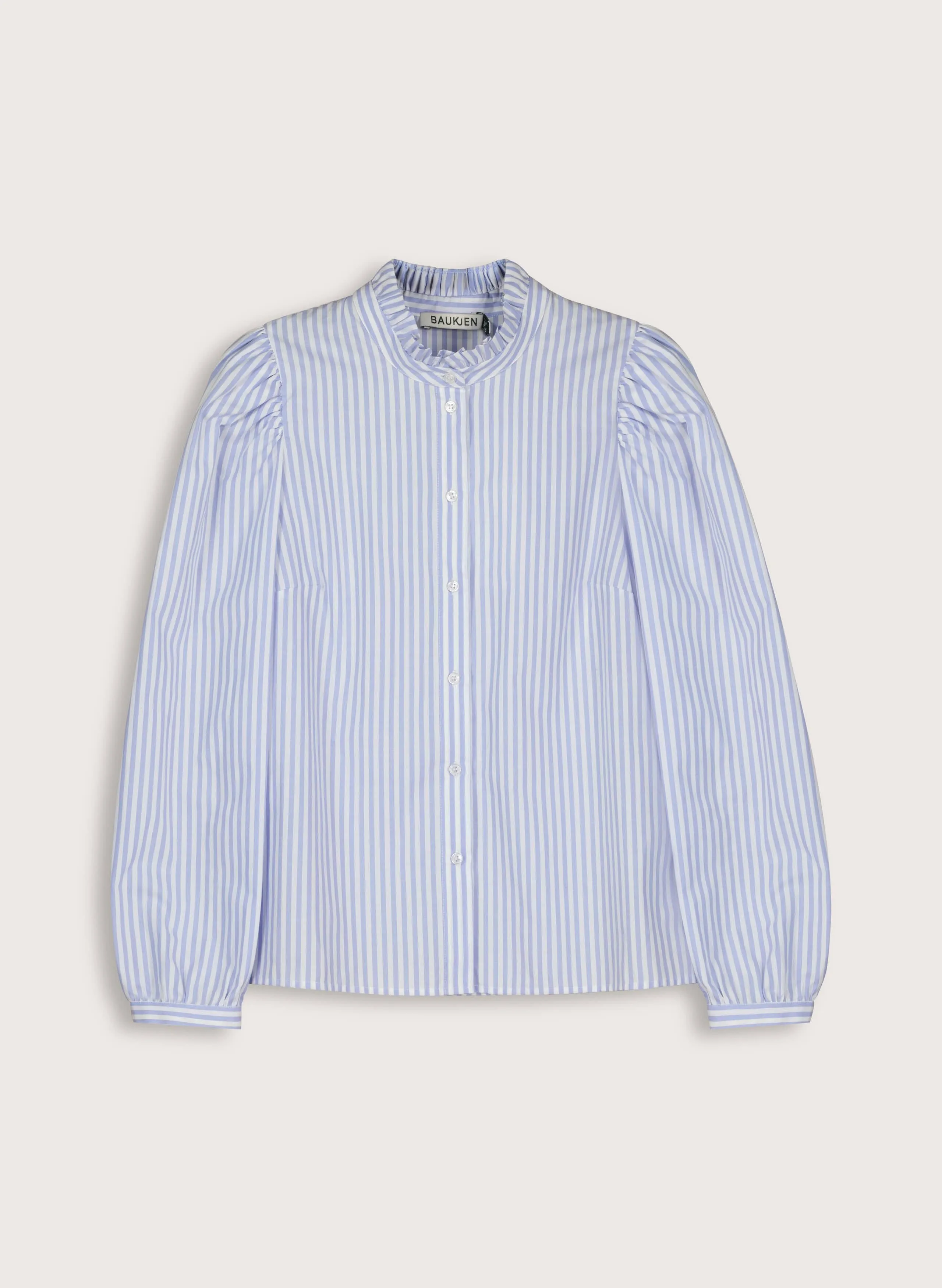 Debbie Organic Cotton?Stripe Blouse | Blue & White Stripe