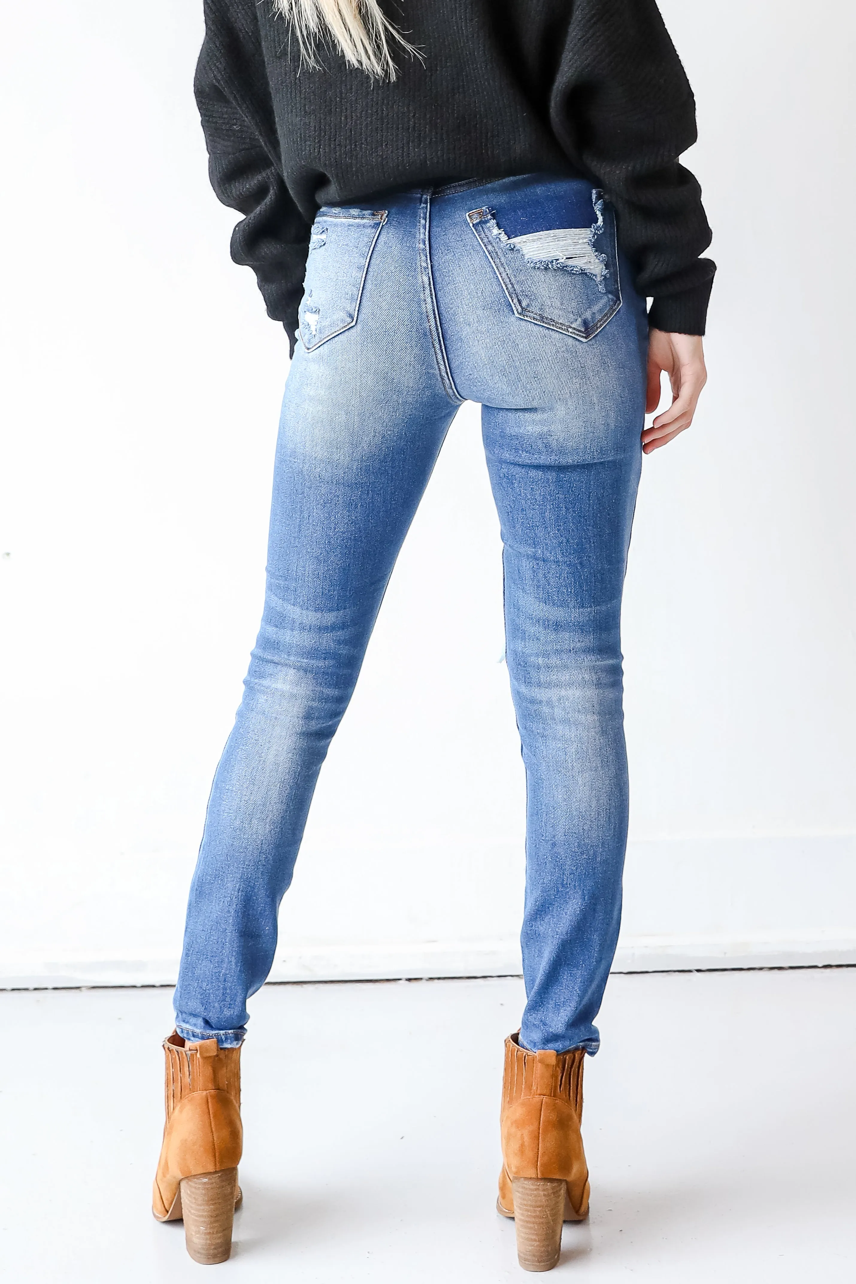Delilah Distressed Skinny Jeans