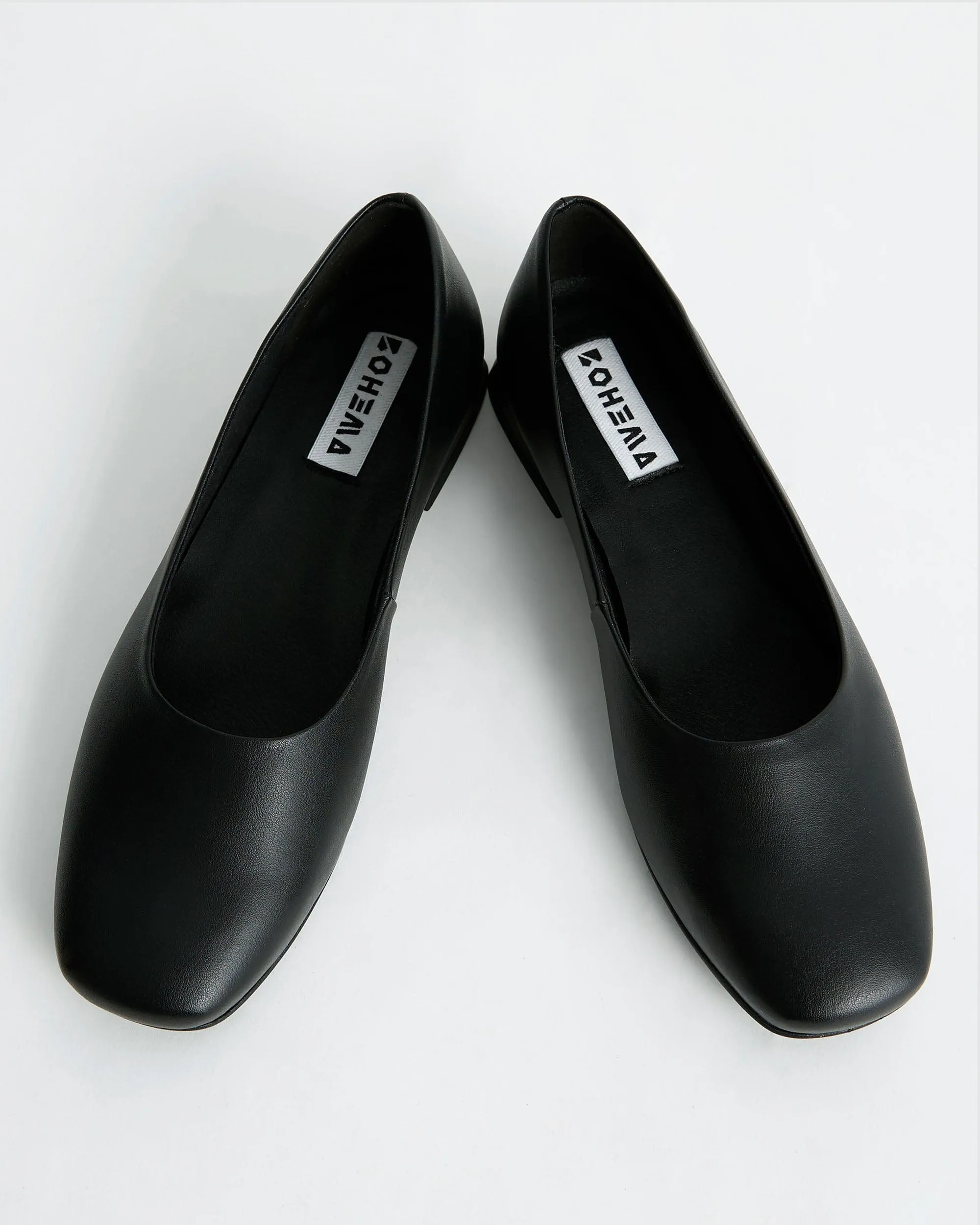 Diana Women's Vegea? Grape Leather Vegan Square Toe Pumps | Black