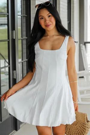 FINAL SALE - According To You Bubble Hem Mini Dress