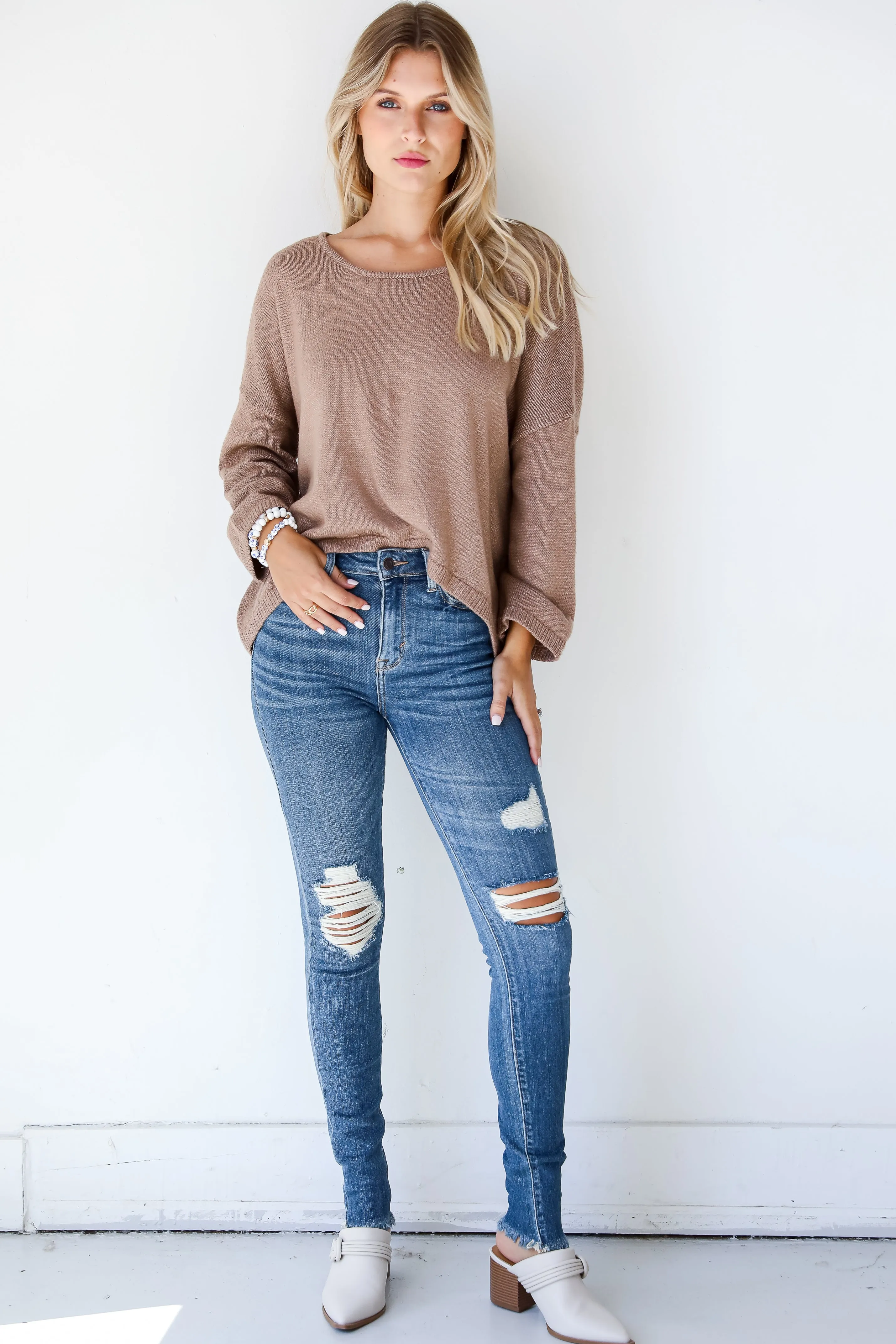 FINAL SALE - Always The Coolest Distressed Skinny Jeans