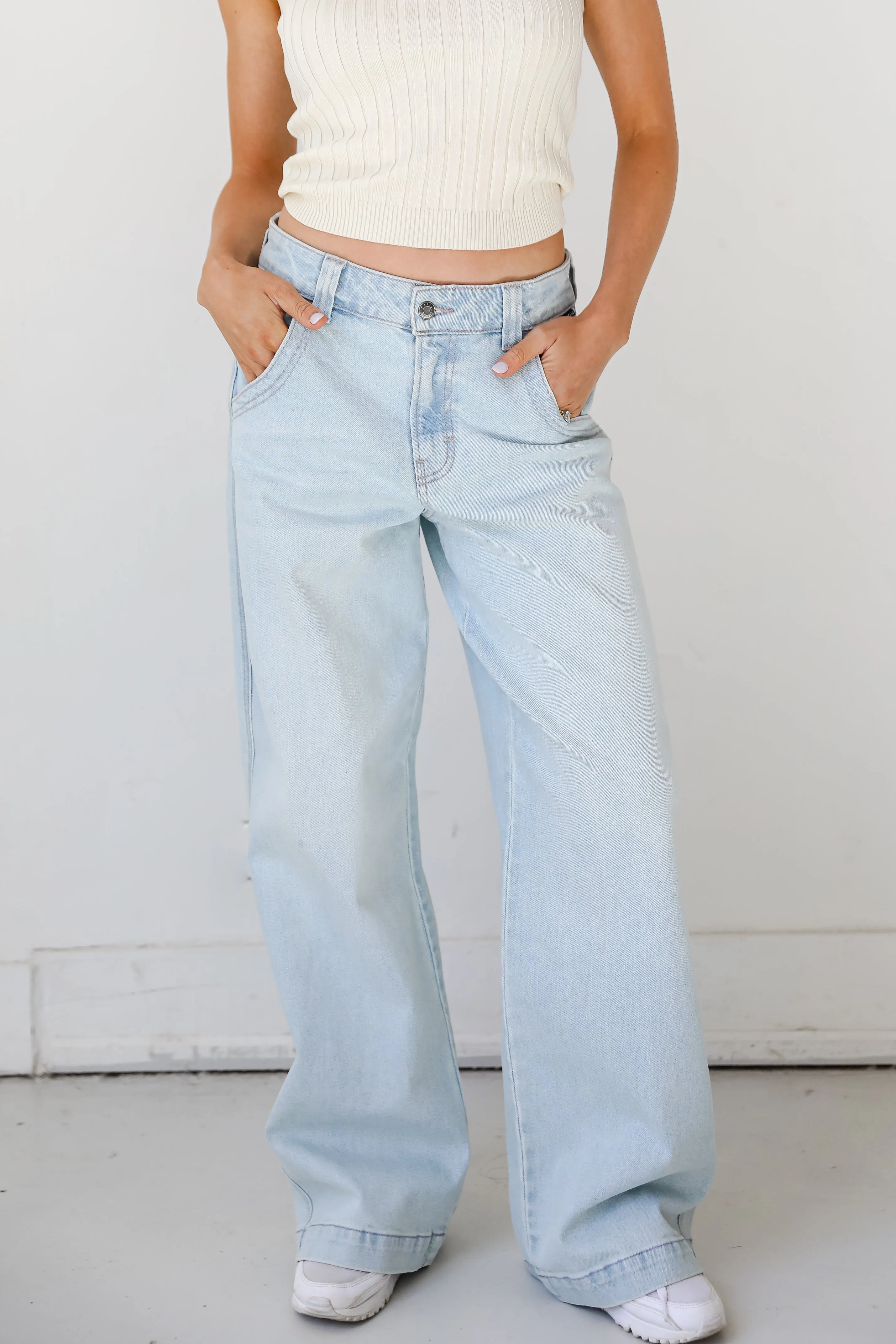 FINAL SALE - Bet On It Wide Leg Jeans