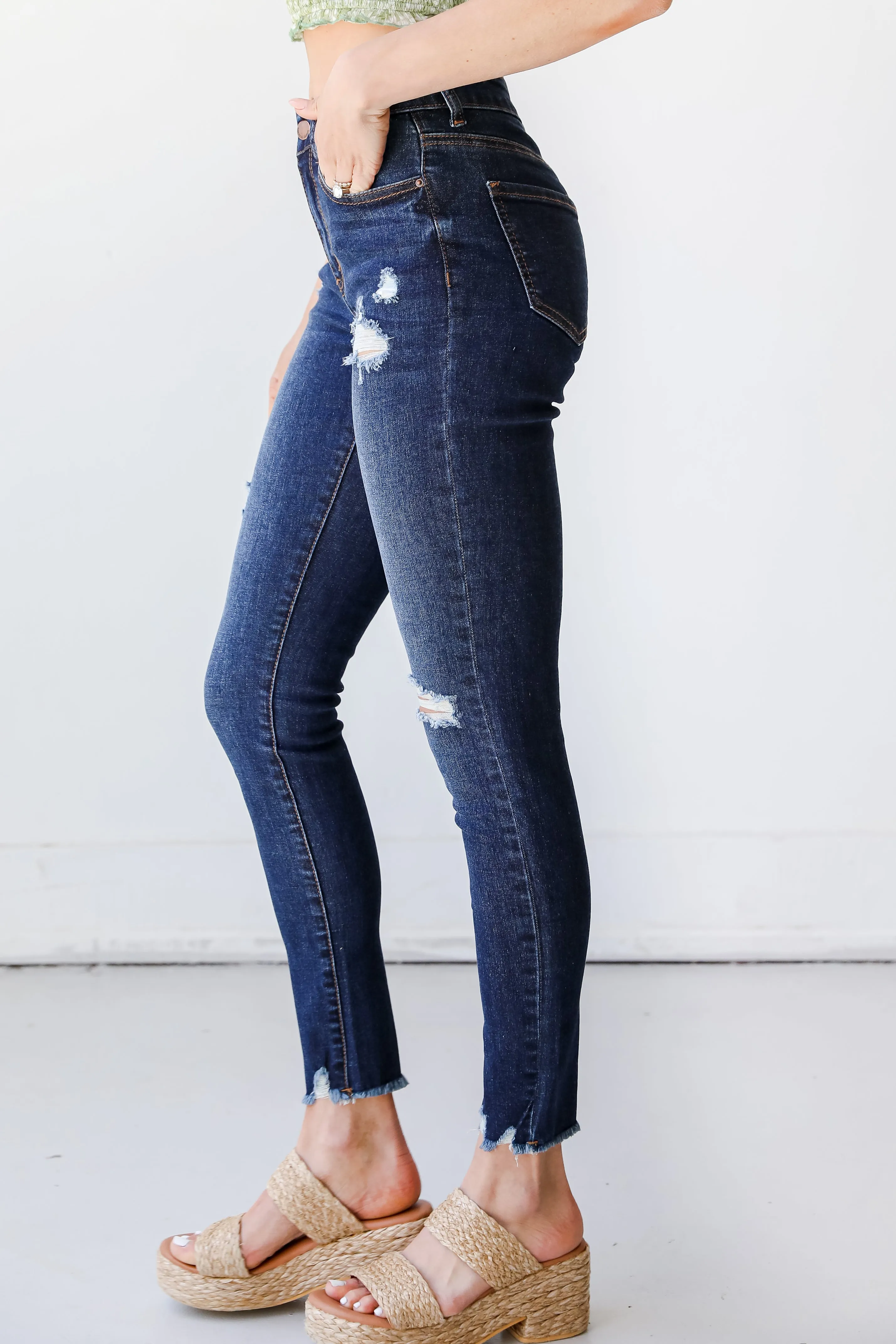 FINAL SALE - Bethany Distressed Skinny Jeans