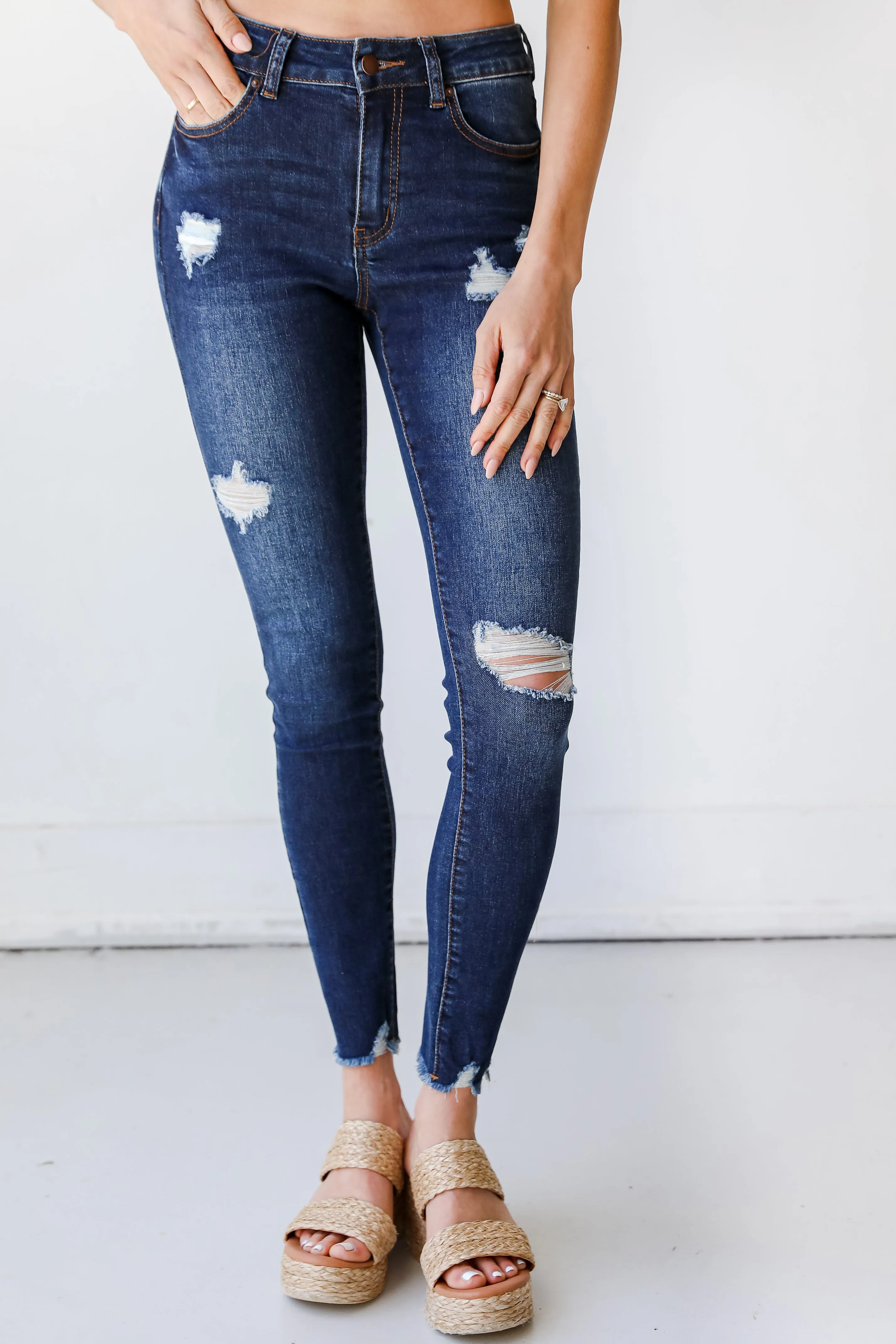FINAL SALE - Bethany Distressed Skinny Jeans
