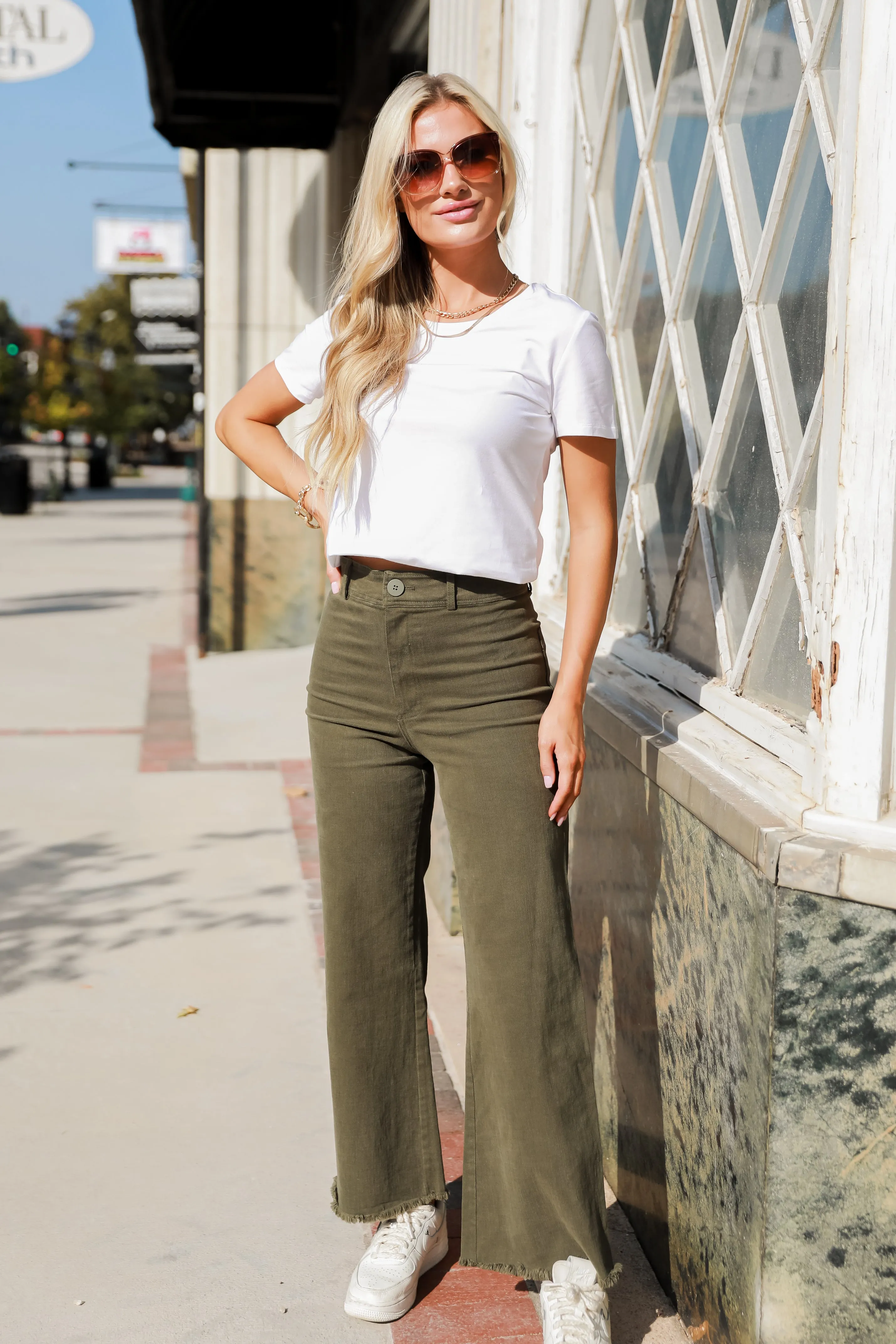 FINAL SALE - Bring The Vibes Wide Leg Jeans