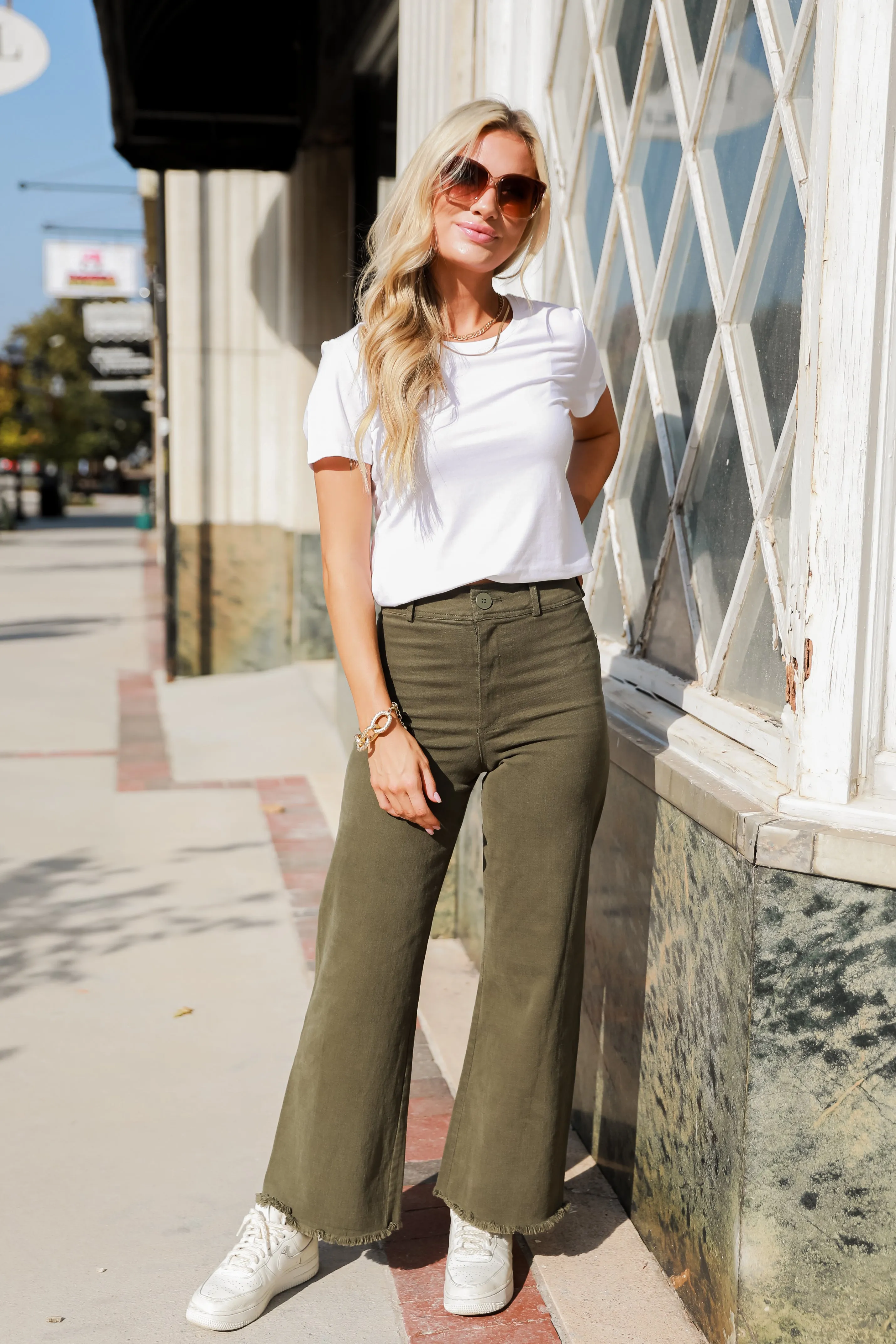 FINAL SALE - Bring The Vibes Wide Leg Jeans