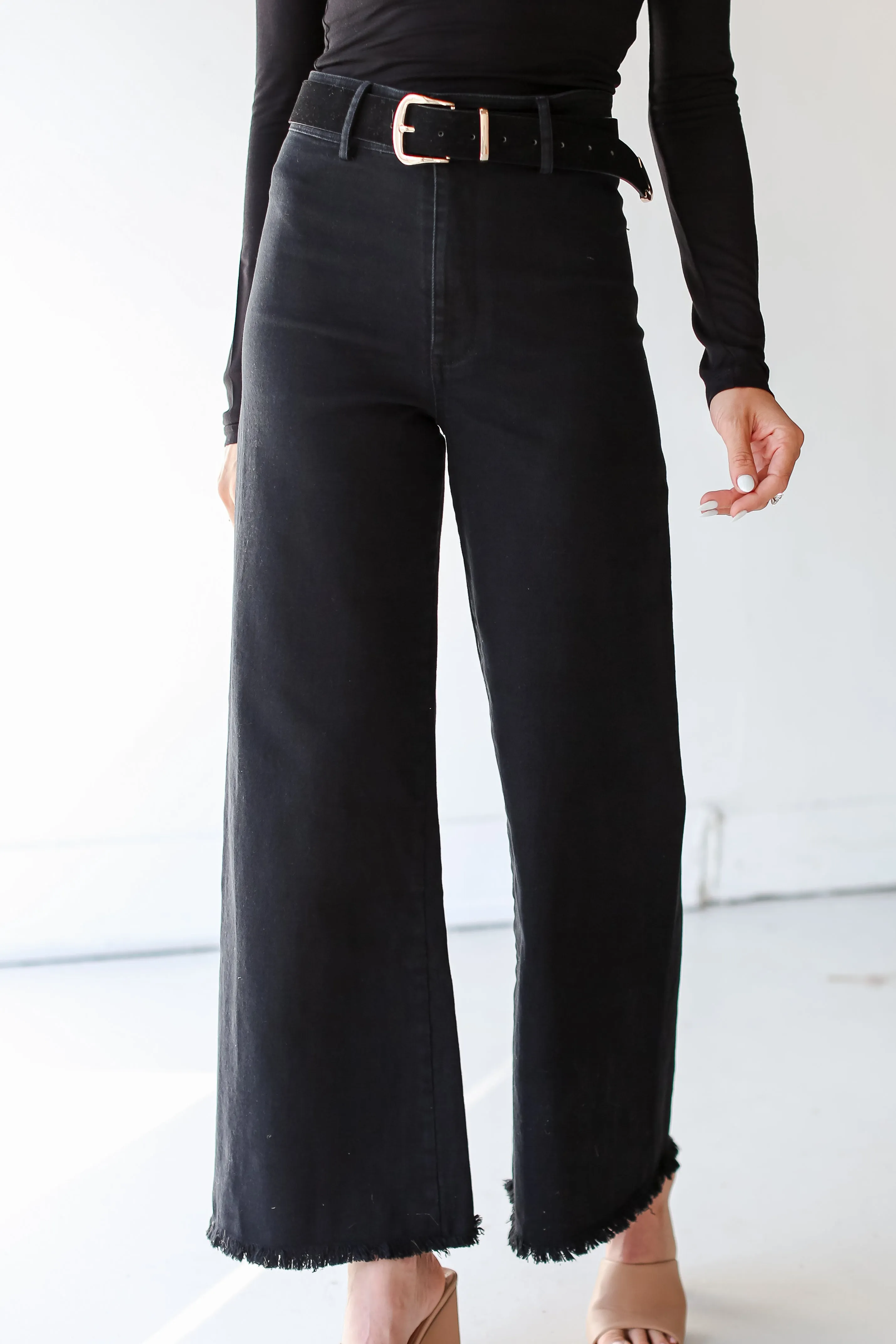 FINAL SALE - Bring The Vibes Wide Leg Jeans
