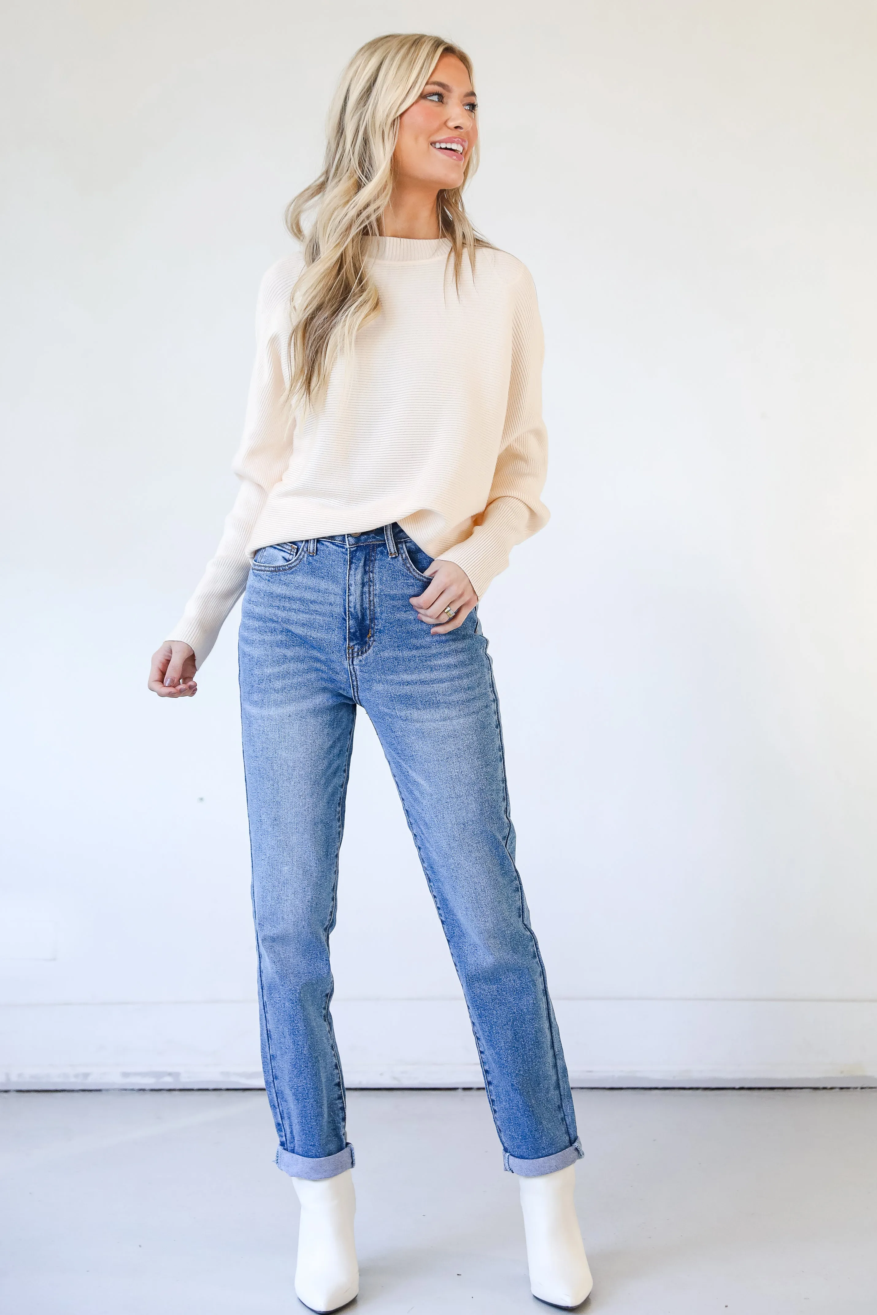 FINAL SALE - Elizabeth Mom Jeans