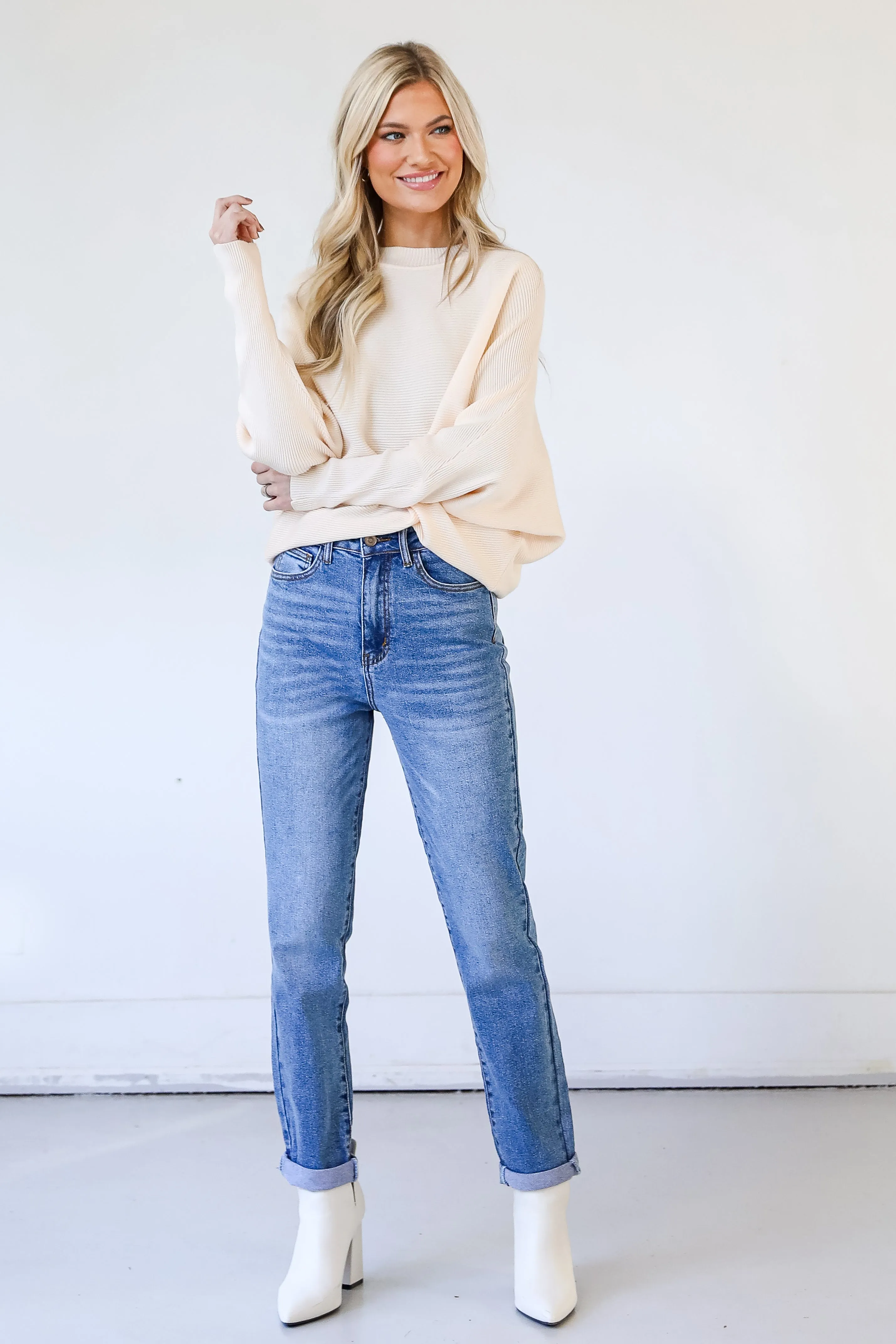 FINAL SALE - Elizabeth Mom Jeans