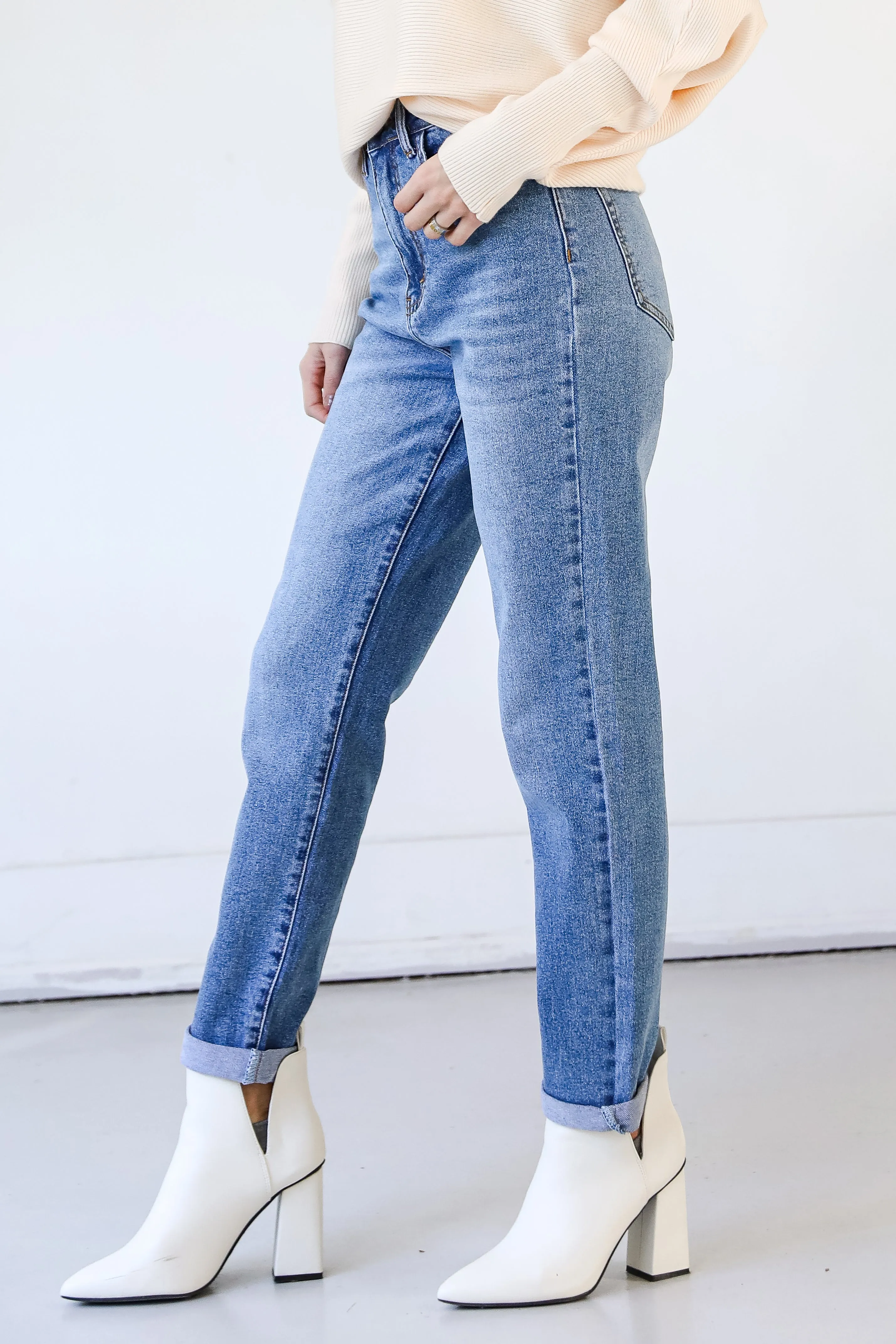 FINAL SALE - Elizabeth Mom Jeans