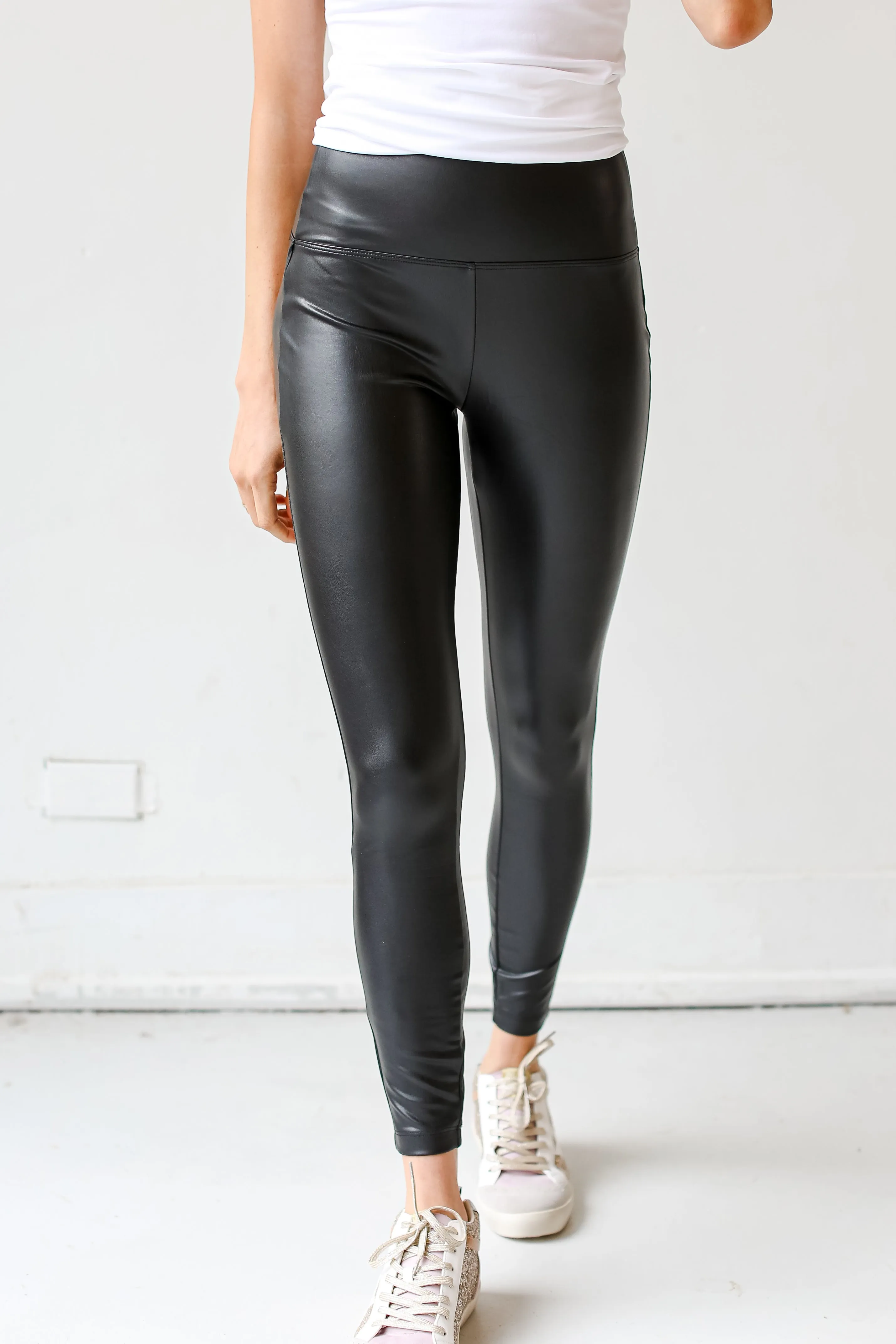 FINAL SALE - Endlessly Intriguing Leather Leggings