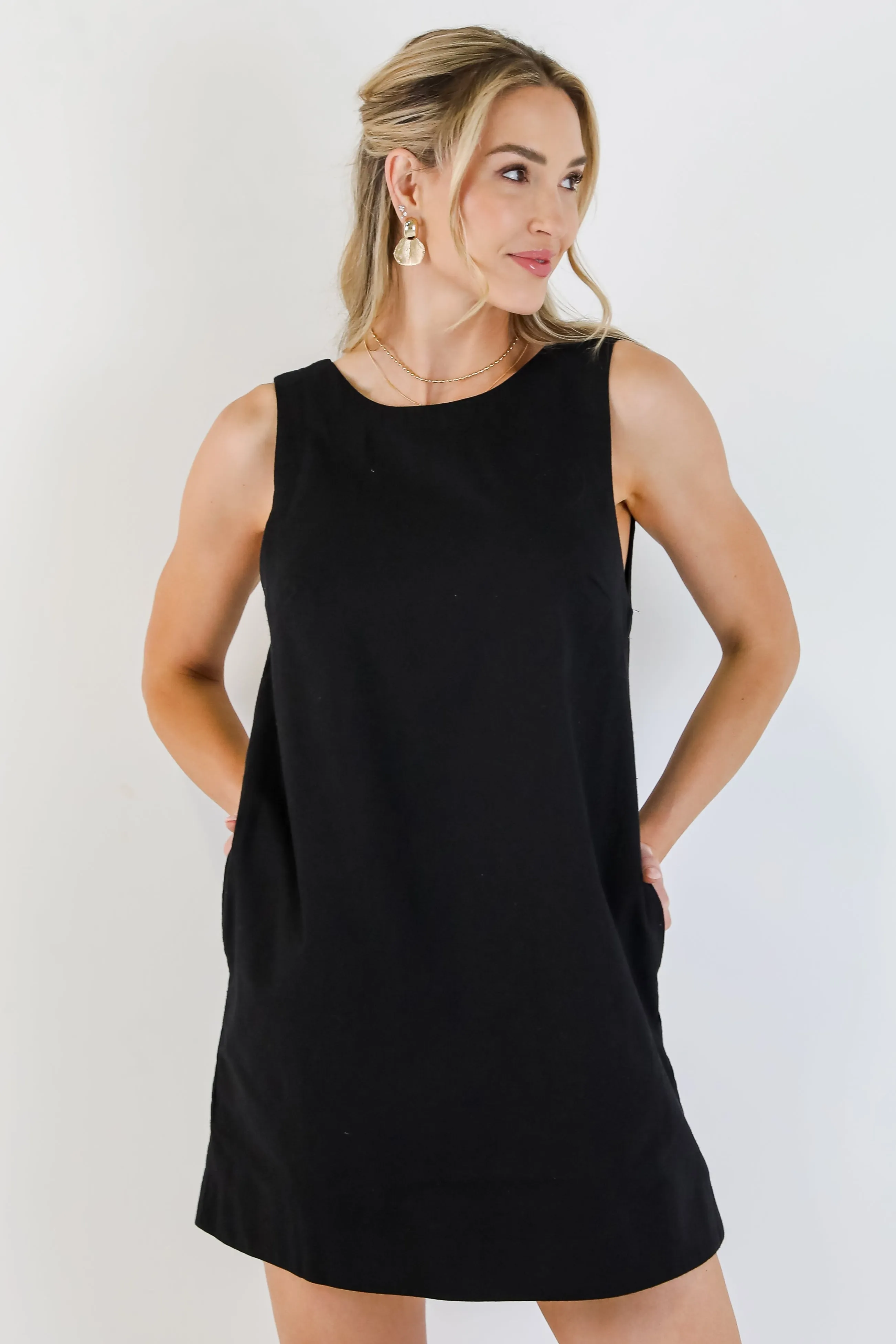 FINAL SALE - Just Imagine Scoop Back Mini Dress