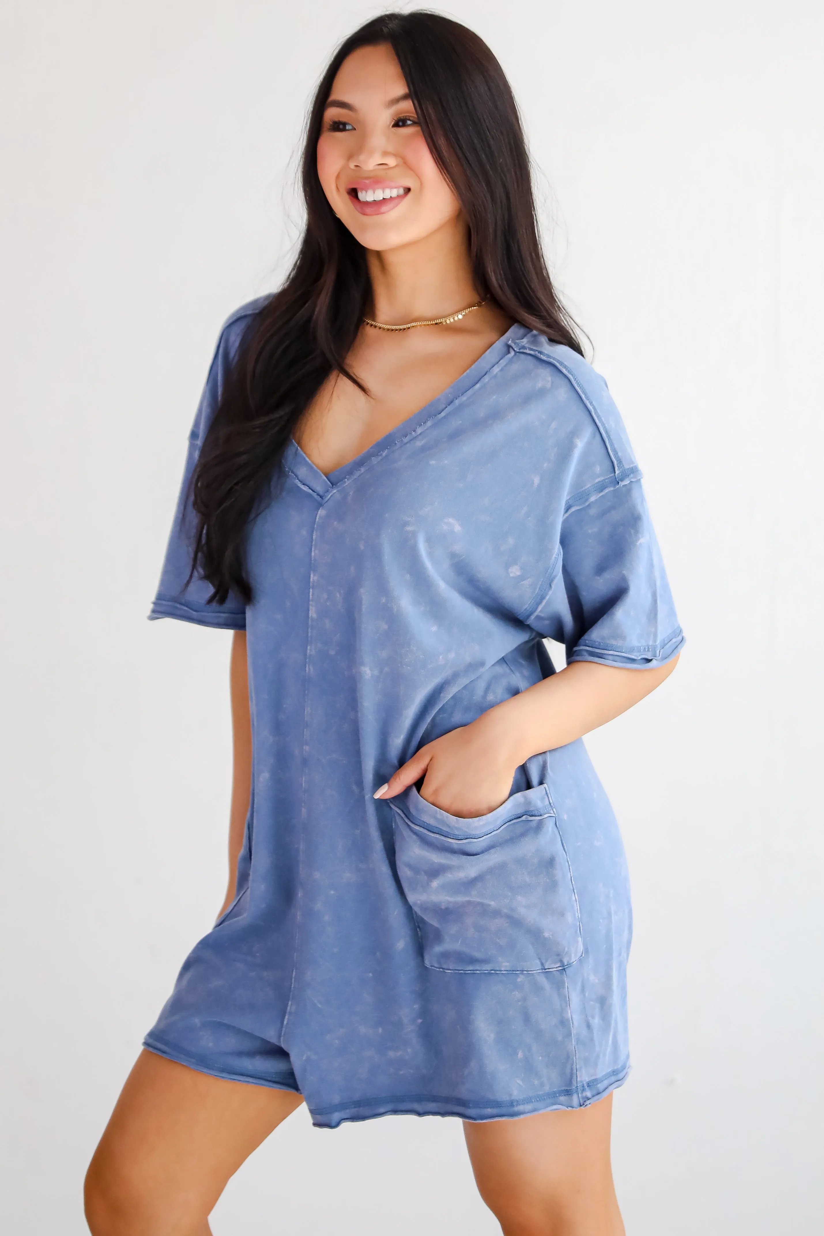FINAL SALE - Lounge Look T-Shirt Romper
