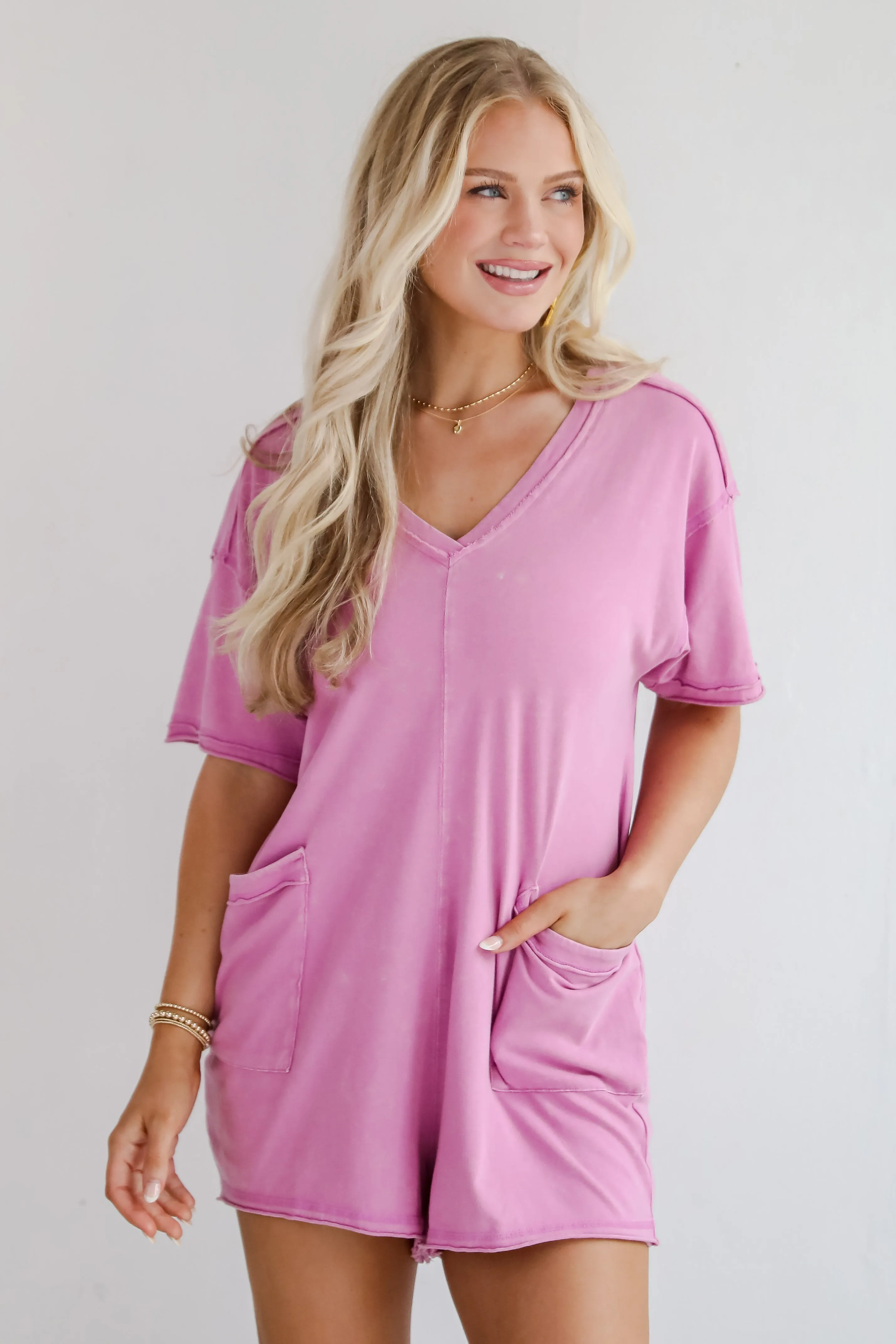 FINAL SALE - Lounge Look T-Shirt Romper