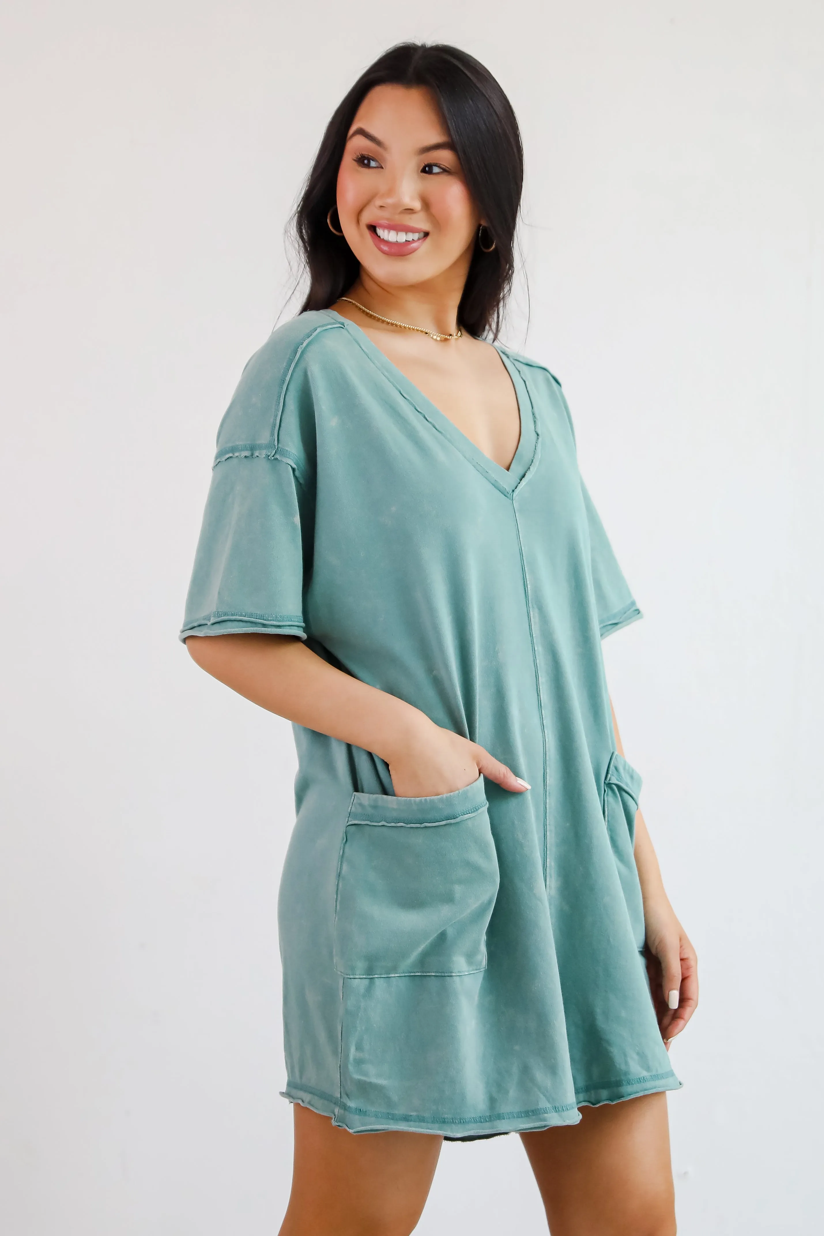 FINAL SALE - Lounge Look T-Shirt Romper