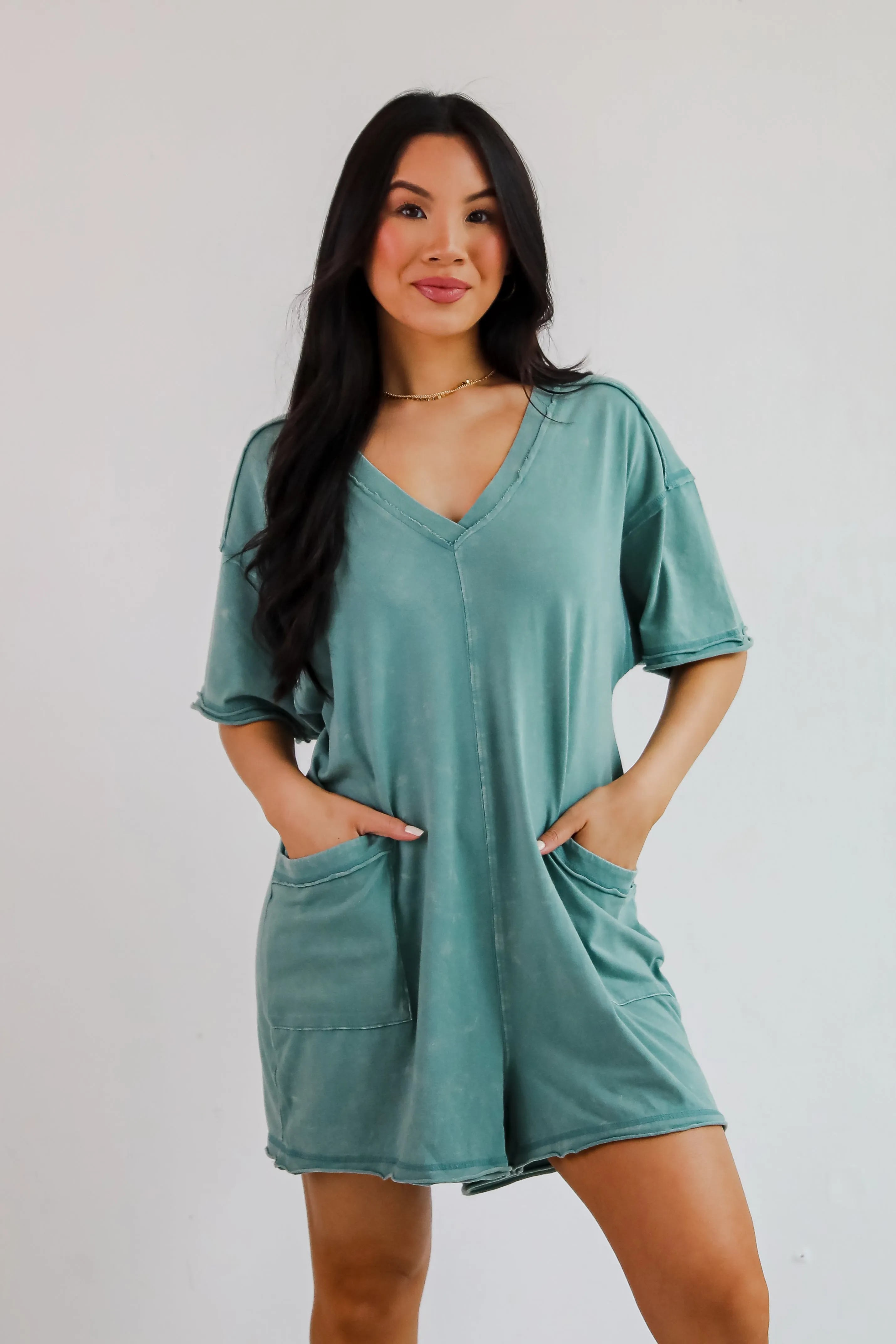 FINAL SALE - Lounge Look T-Shirt Romper